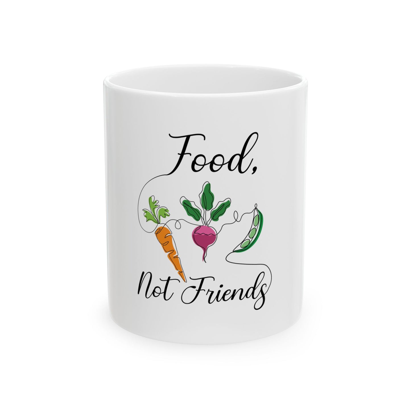 Ceramic Mug, (11oz, 15oz) - Vegan Design