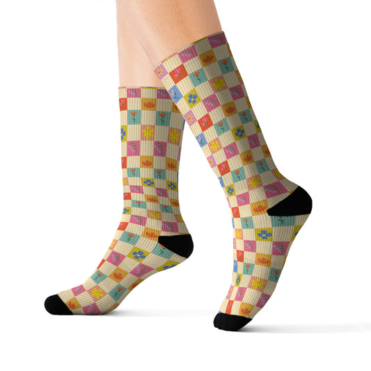 Sublimation Socks - Flower Pattern