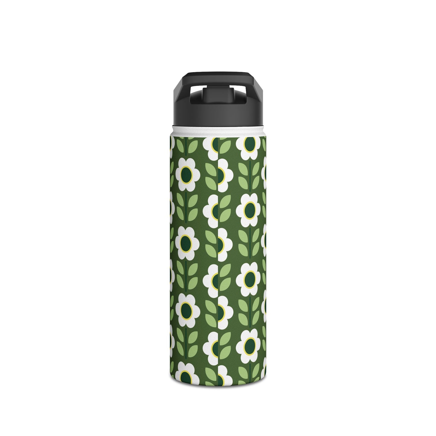 Stainless Steel Water Bottle, Standard Lid - Daisy Maze