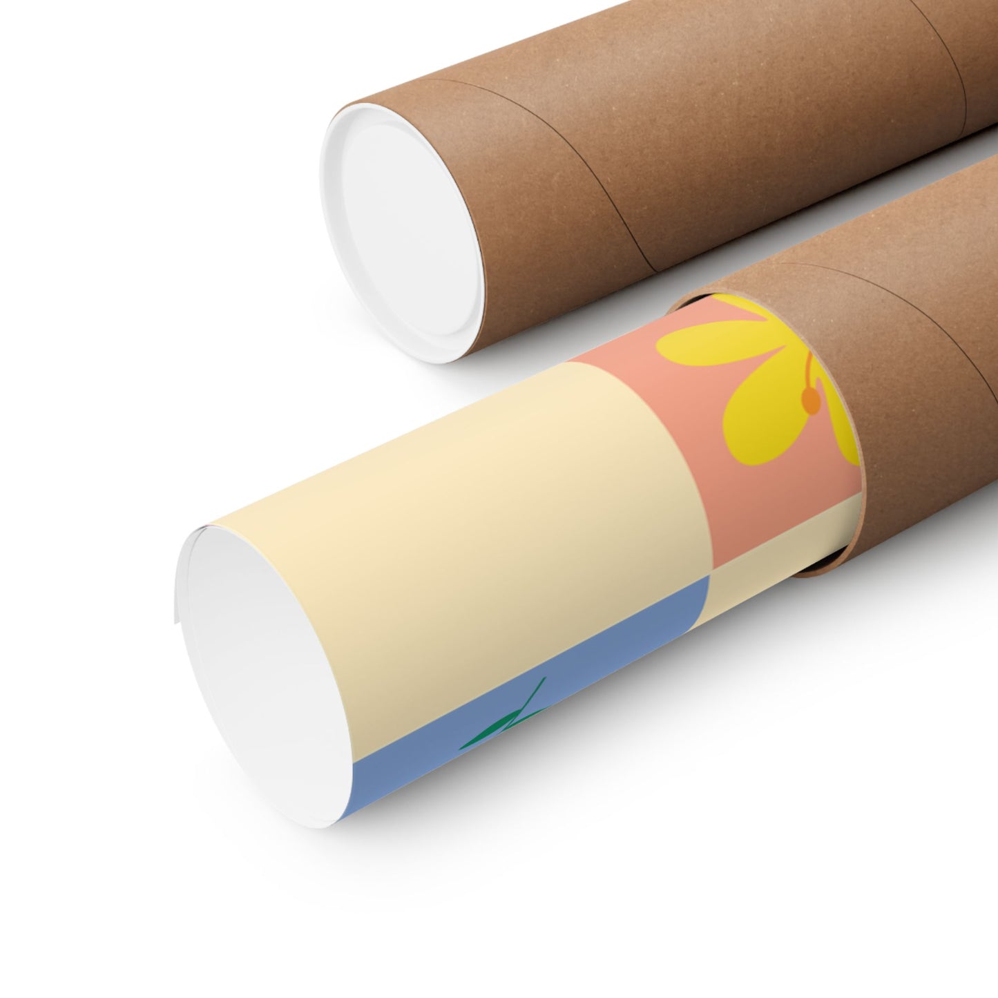 Matte Vertical Posters - Flower Pattern