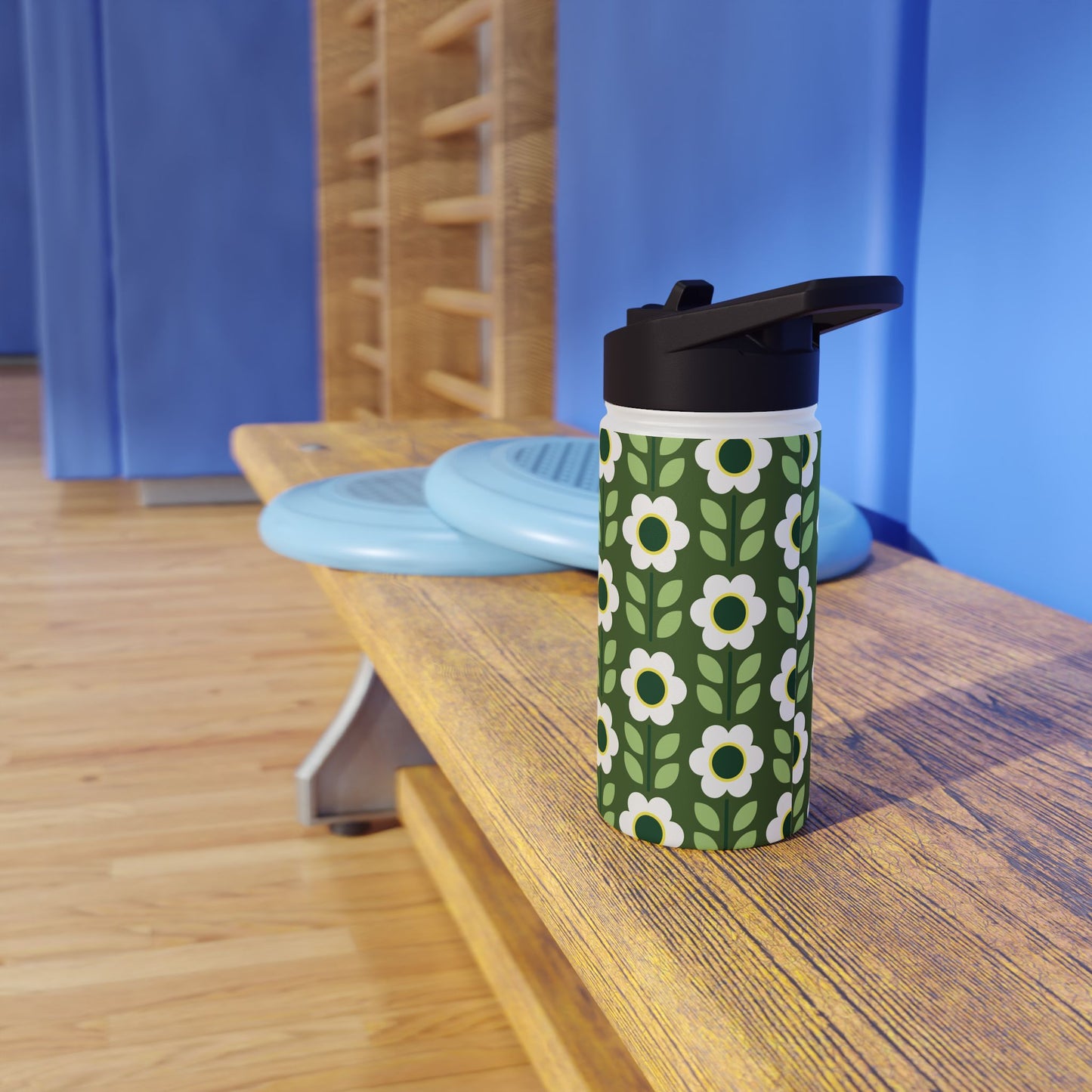 Stainless Steel Water Bottle, Standard Lid - Daisy Maze