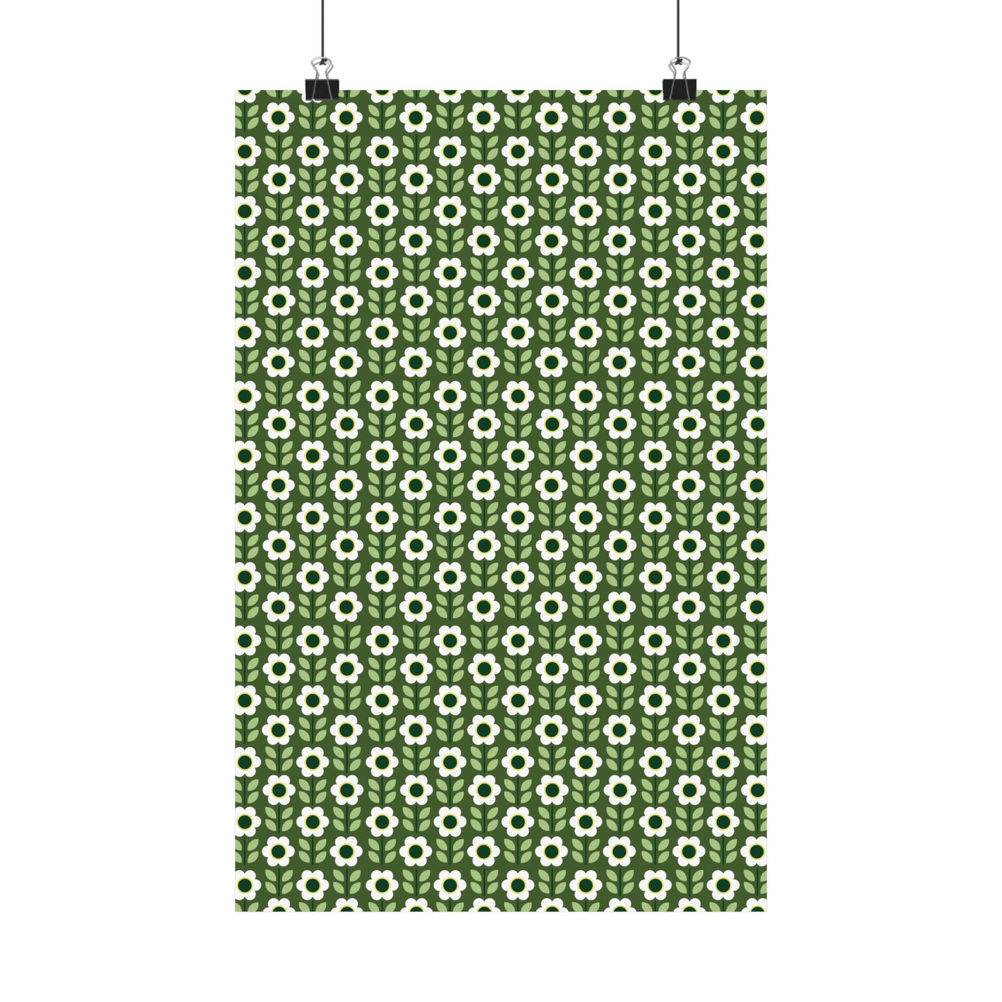 Matte Vertical Posters - Daisy Maze