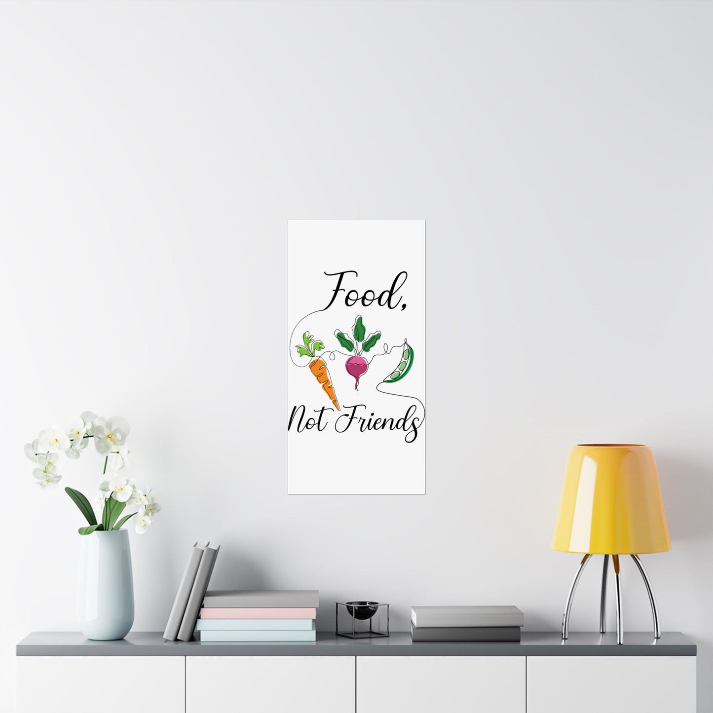 Matte Vertical Posters - Vegan Design