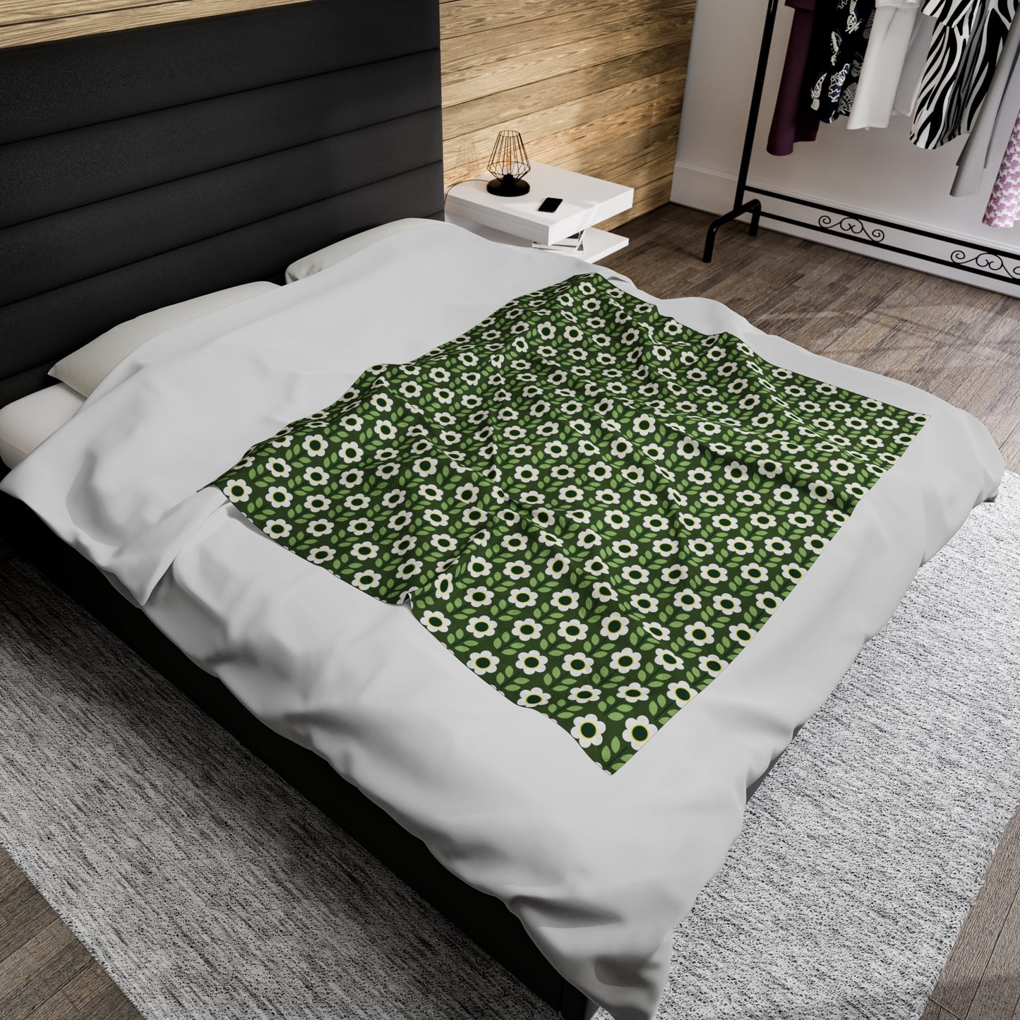 Velveteen Plush Blanket - Daisy Maze