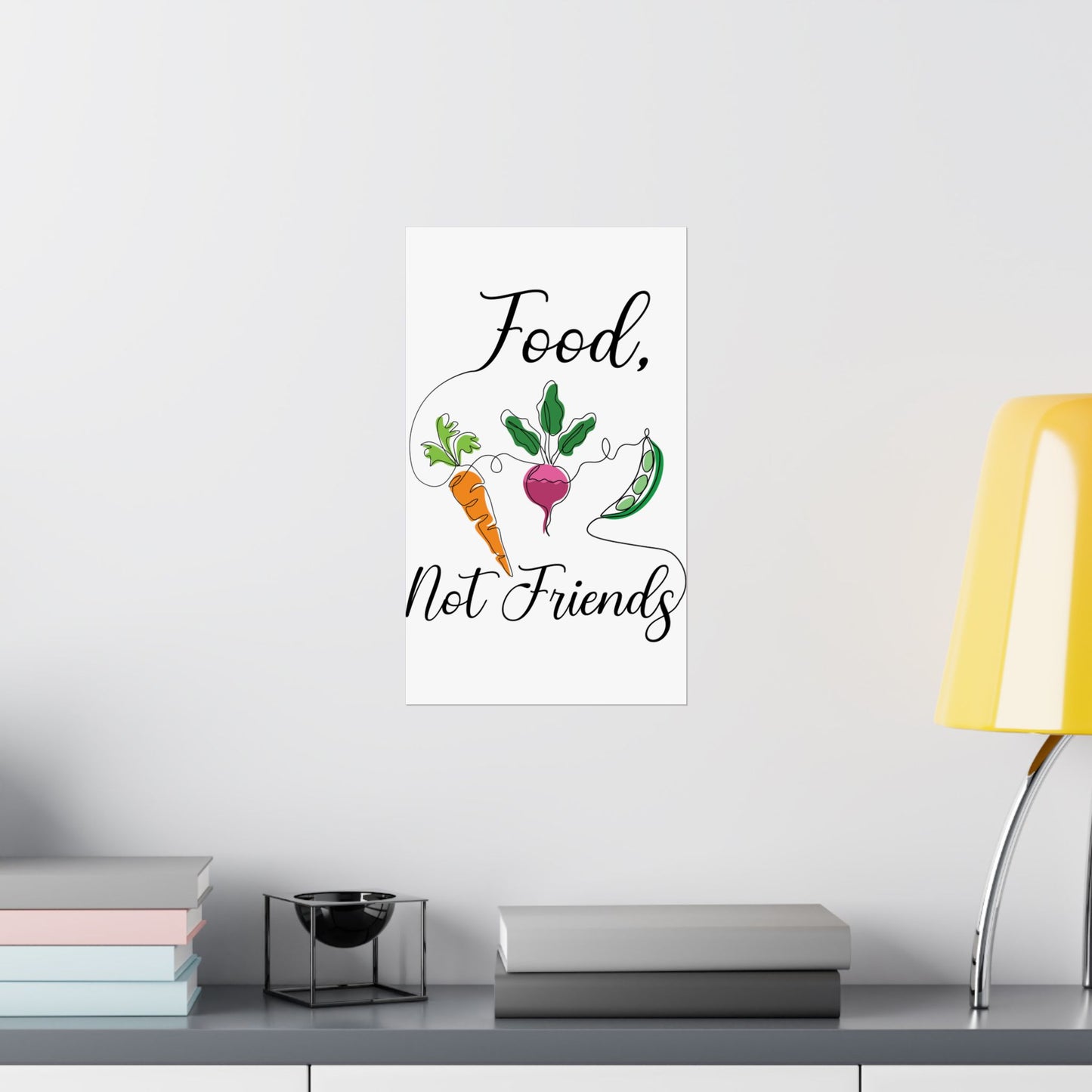 Matte Vertical Posters - Vegan Design