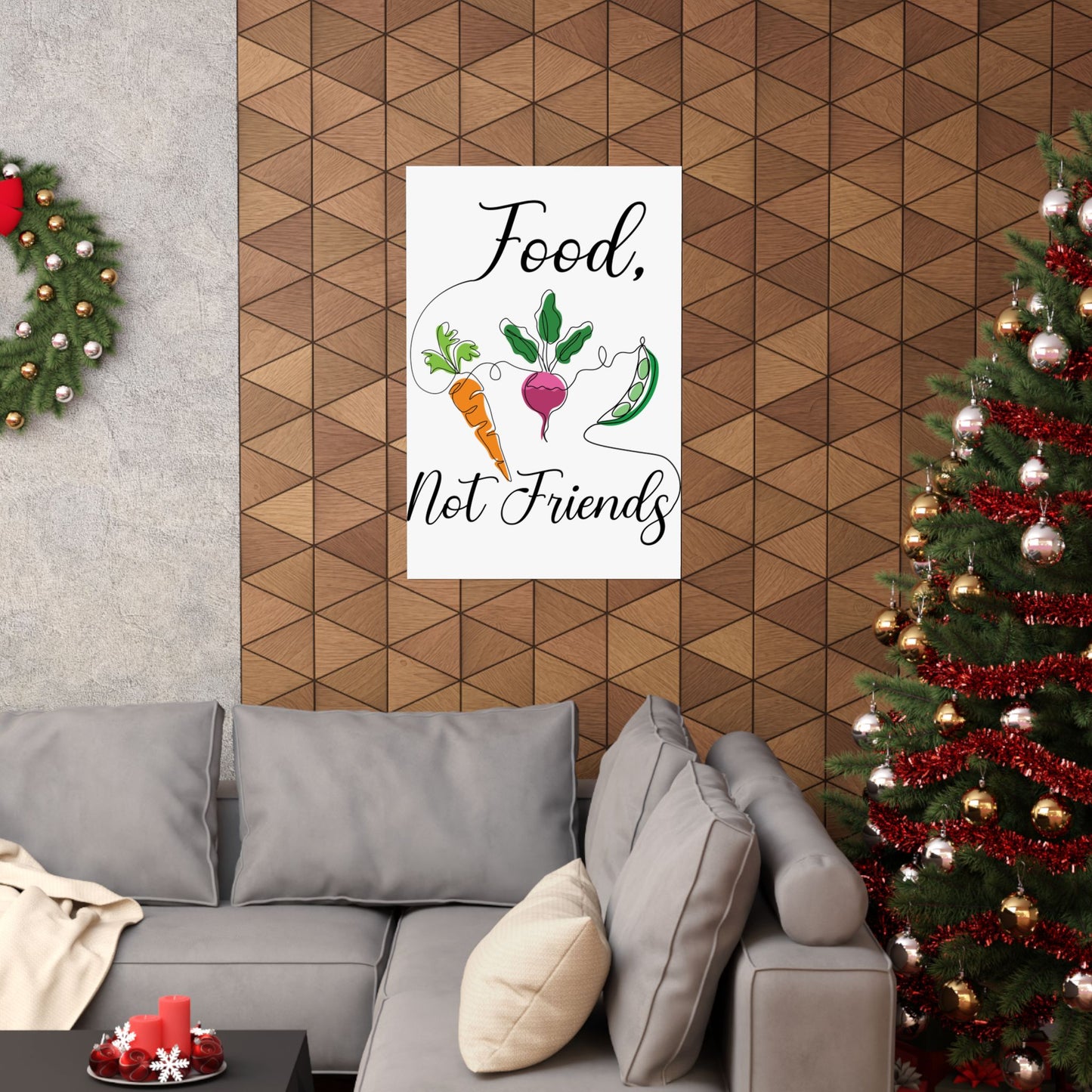 Matte Vertical Posters - Vegan Design