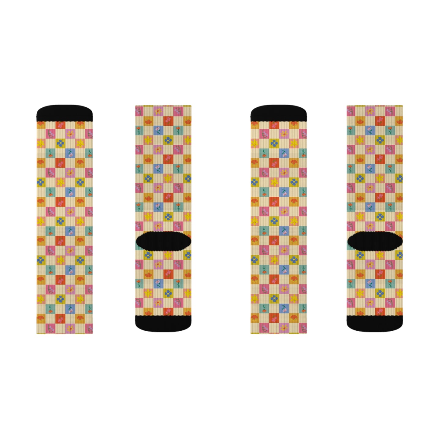 Sublimation Socks - Flower Pattern