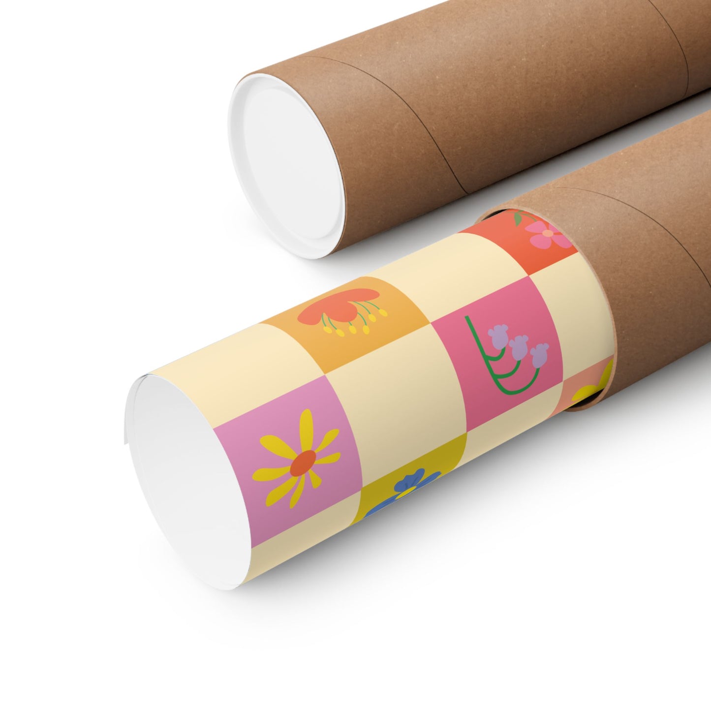 Matte Vertical Posters - Flower Pattern