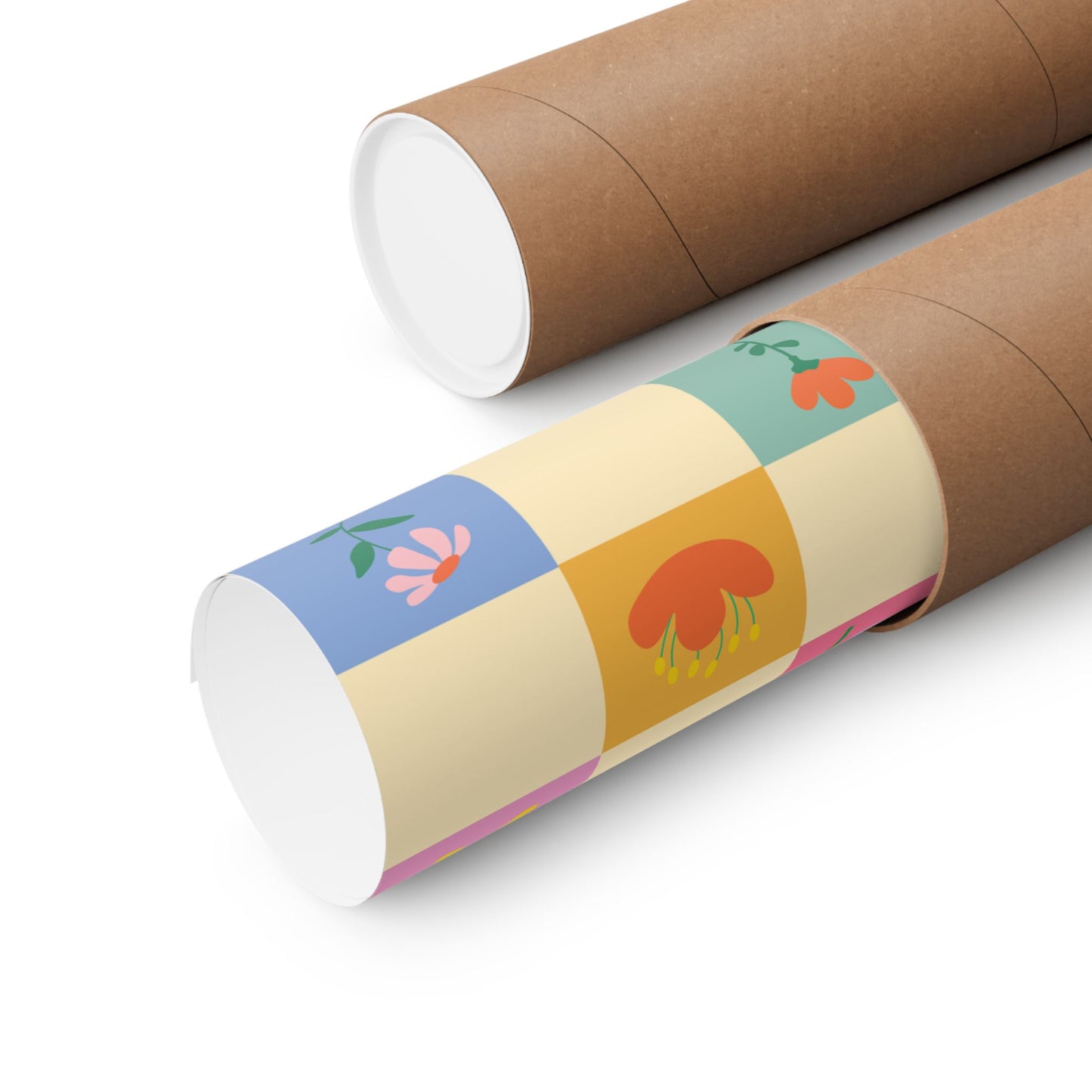 Matte Vertical Posters - Flower Pattern