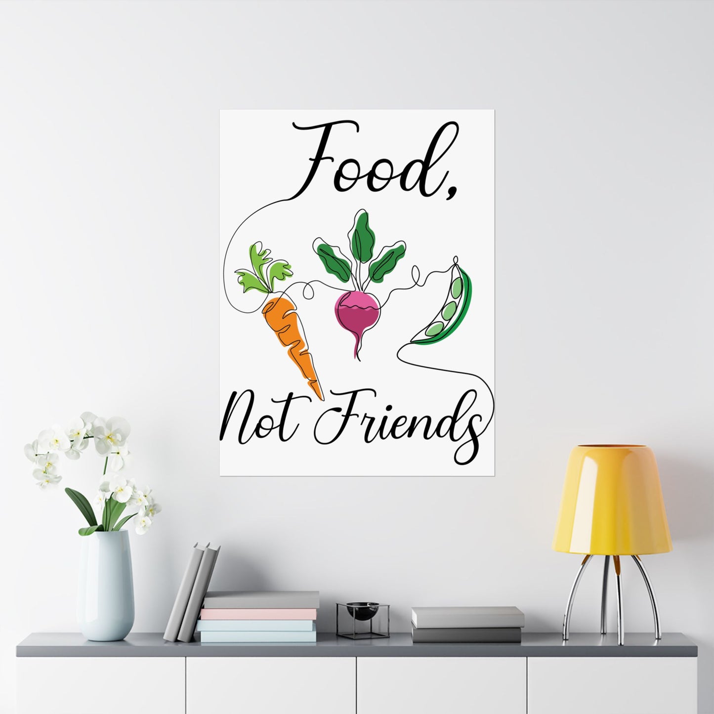 Matte Vertical Posters - Vegan Design