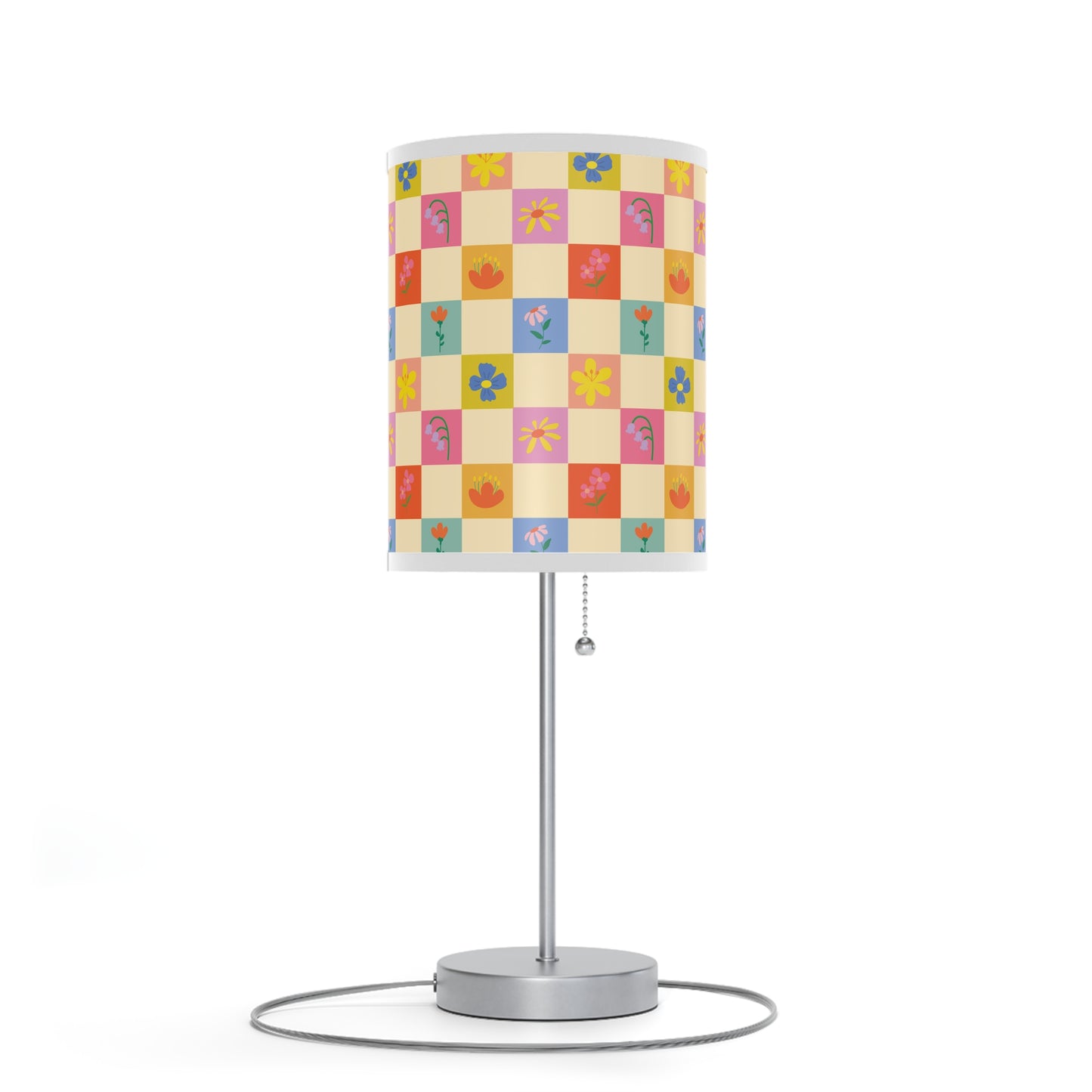 Lamp on a Stand, US|CA plug - Flower Pattern
