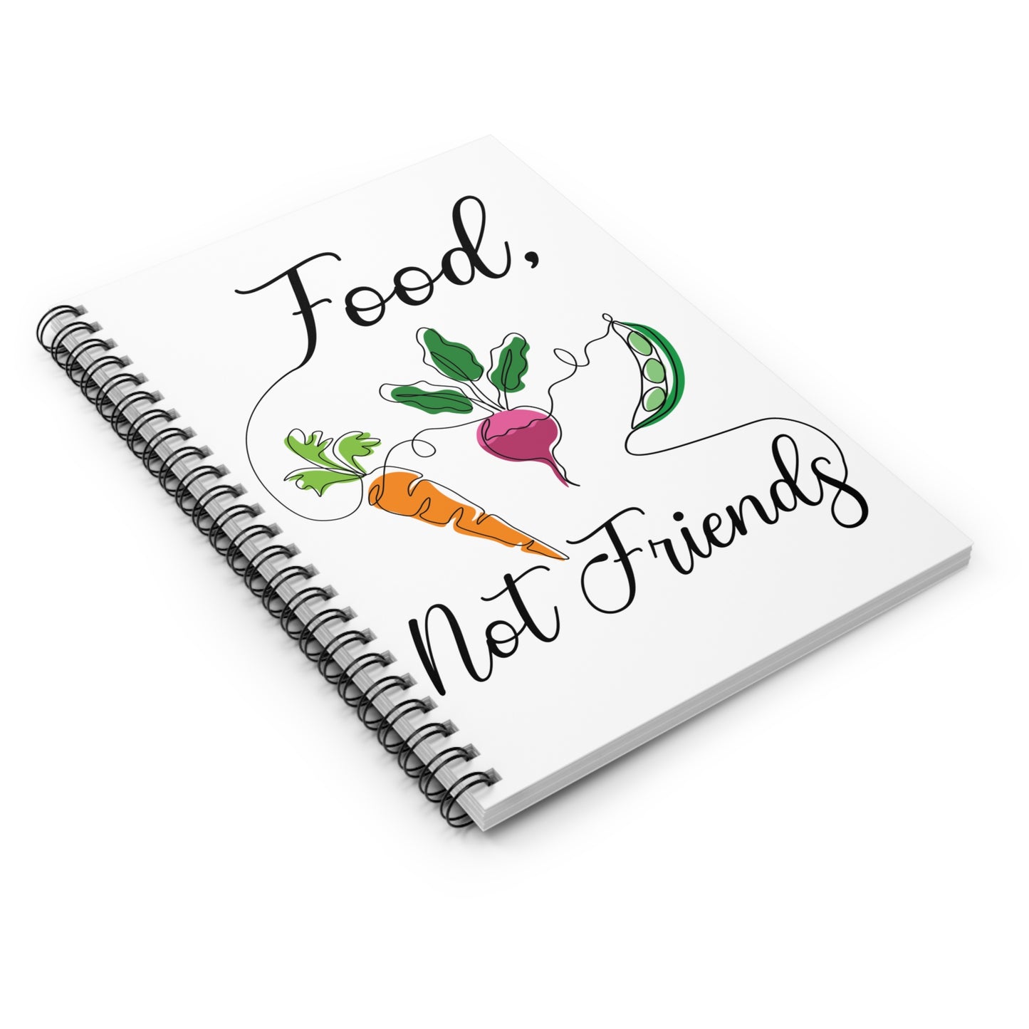 Spiral Notebook - Ruled Line - Vegan Design
