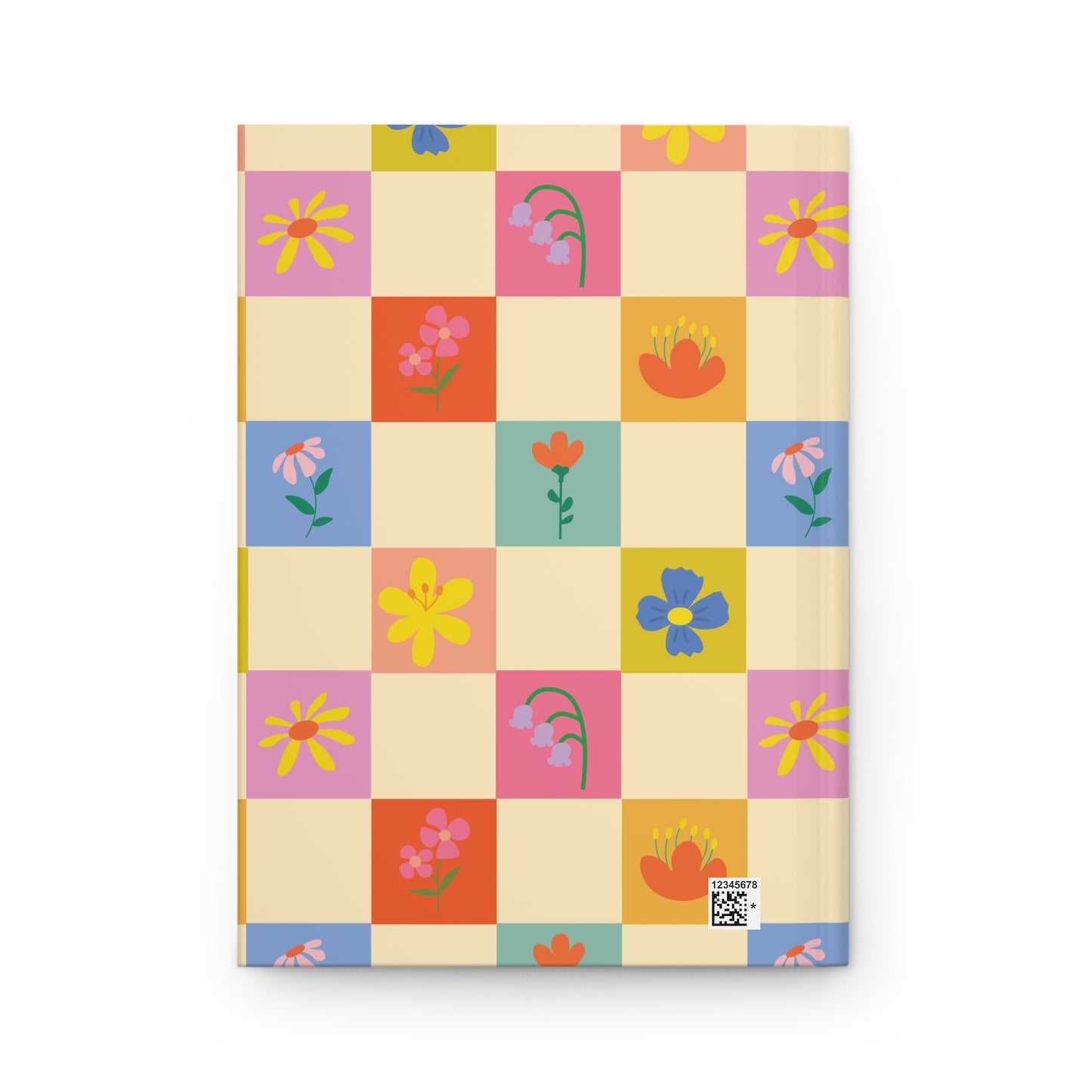 Hardcover Journal Matte - Flower Pattern