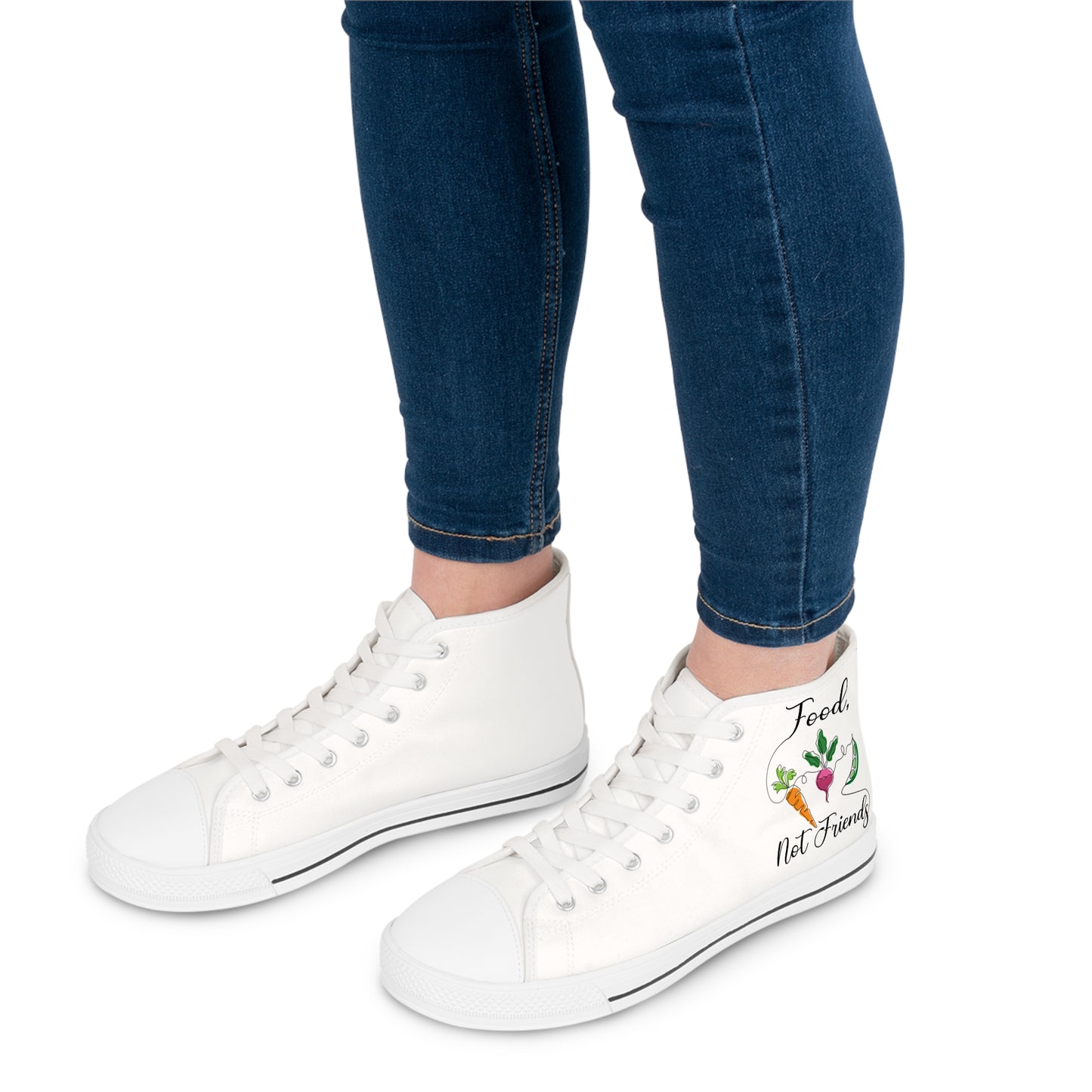 Women's High Top Sneakers - Vegan Design