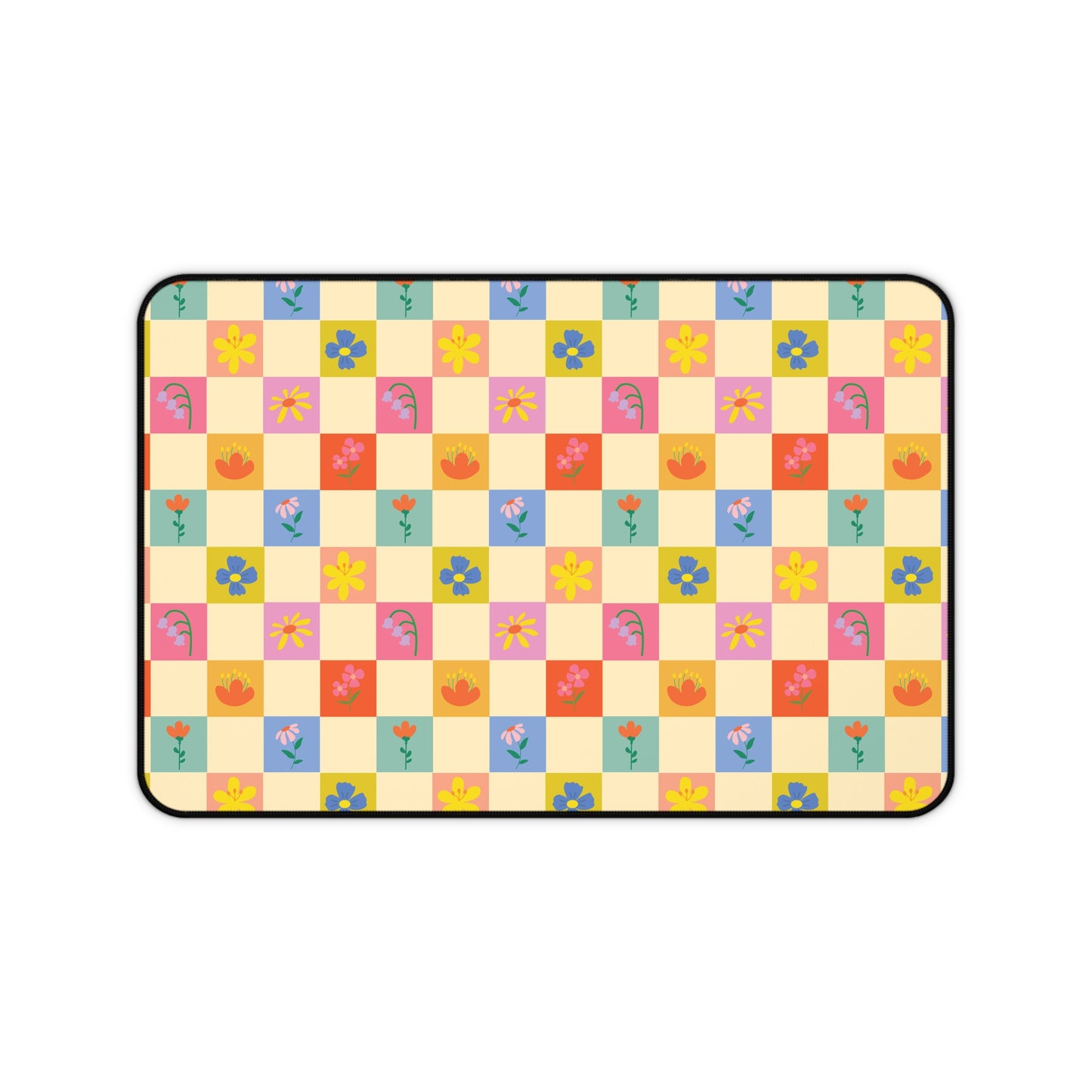 Desk Mat - Flower Pattern