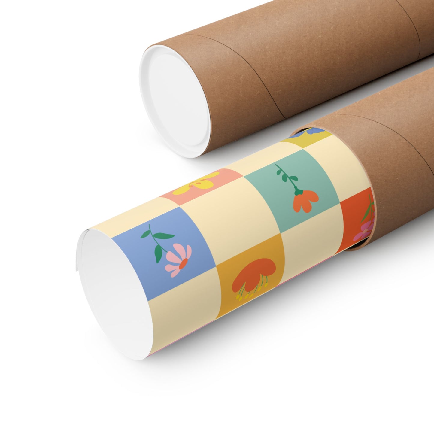 Matte Vertical Posters - Flower Pattern