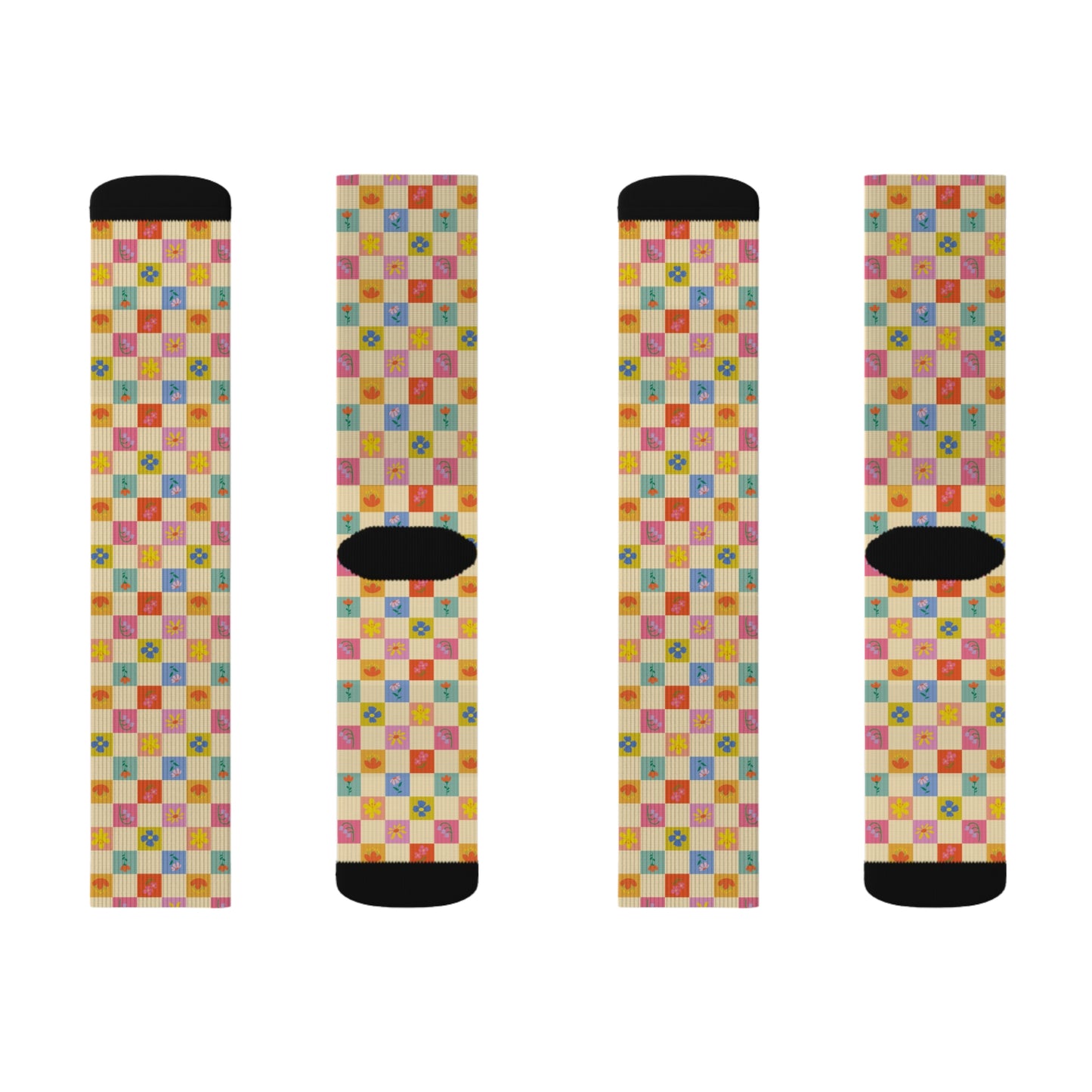 Sublimation Socks - Flower Pattern
