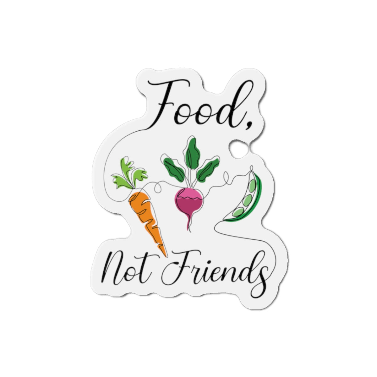 Die-Cut Magnets - Vegan design