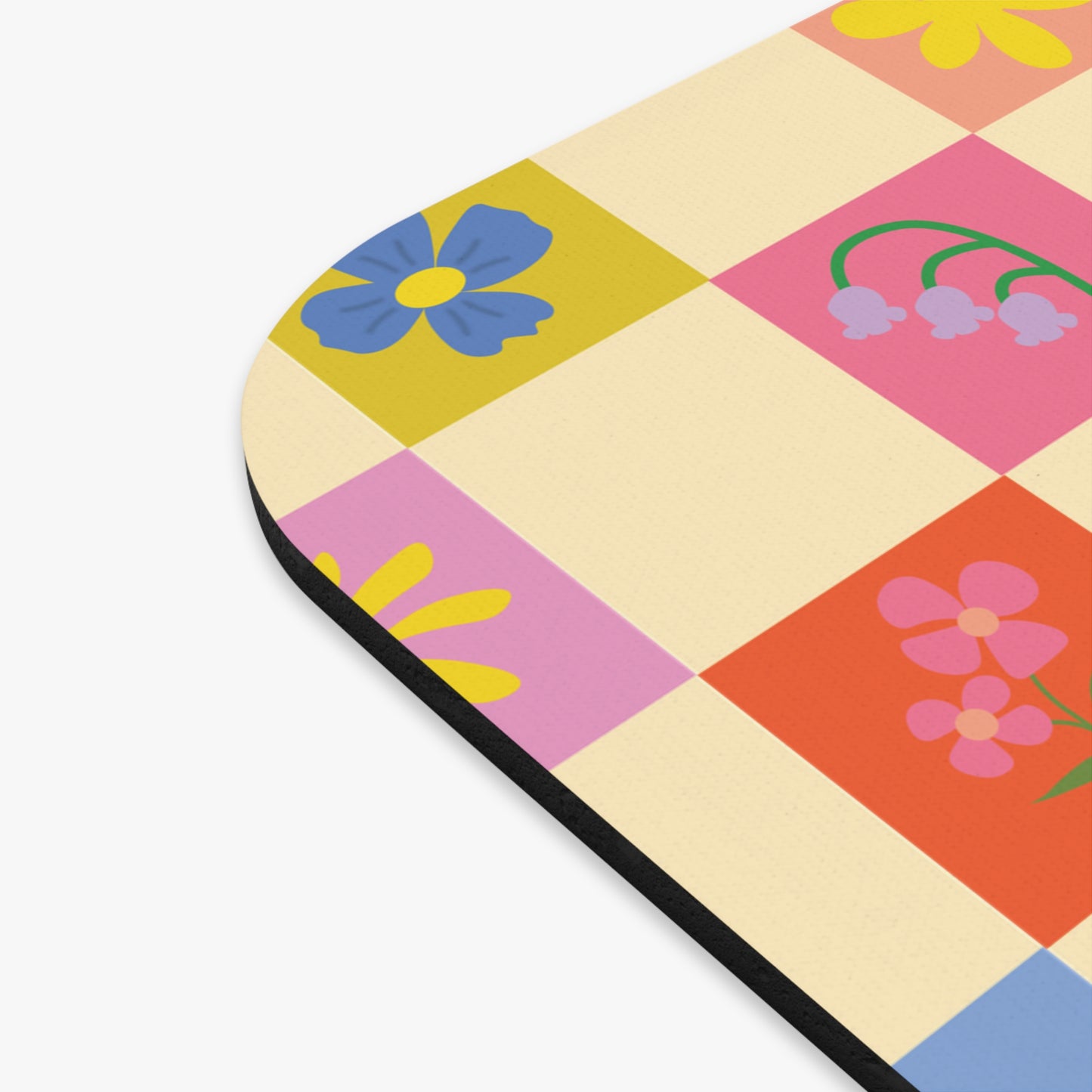 Mouse Pad (Rectangle) - Flower Pattern