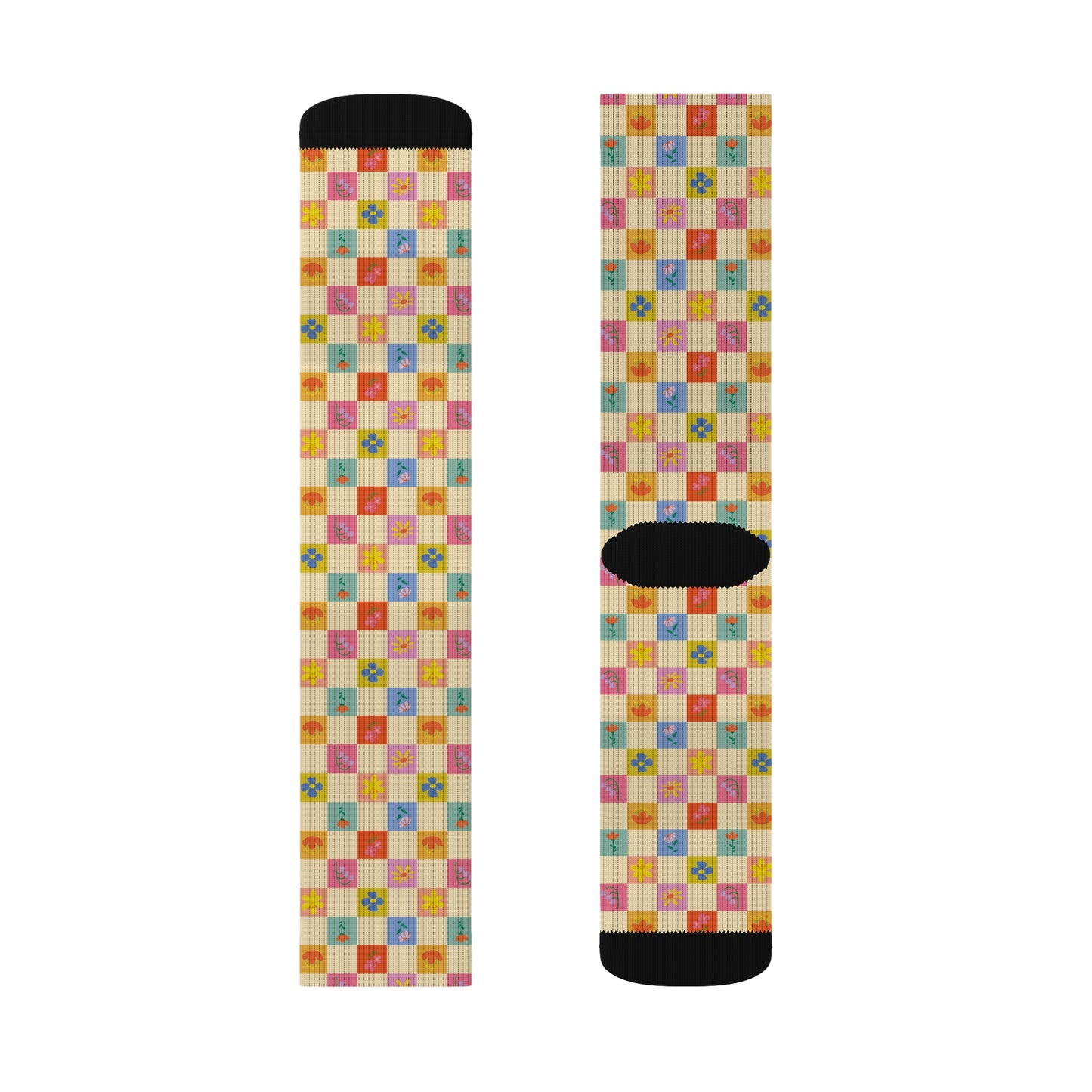 Sublimation Socks - Flower Pattern