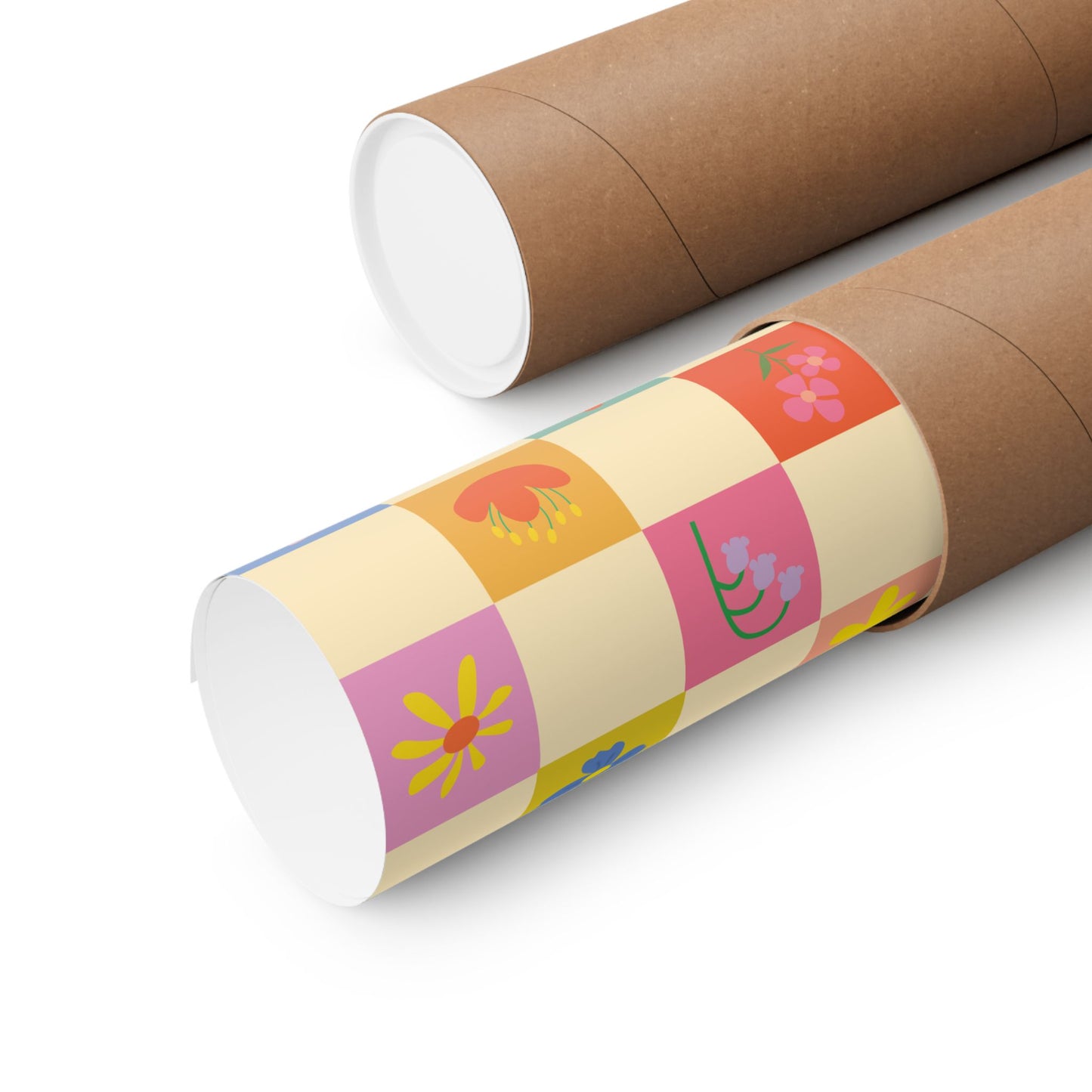 Matte Vertical Posters - Flower Pattern