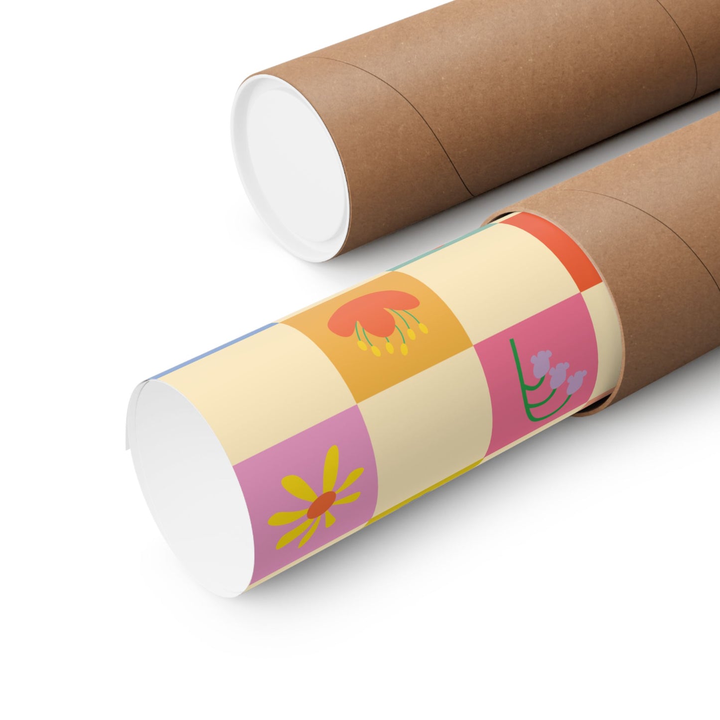 Matte Vertical Posters - Flower Pattern