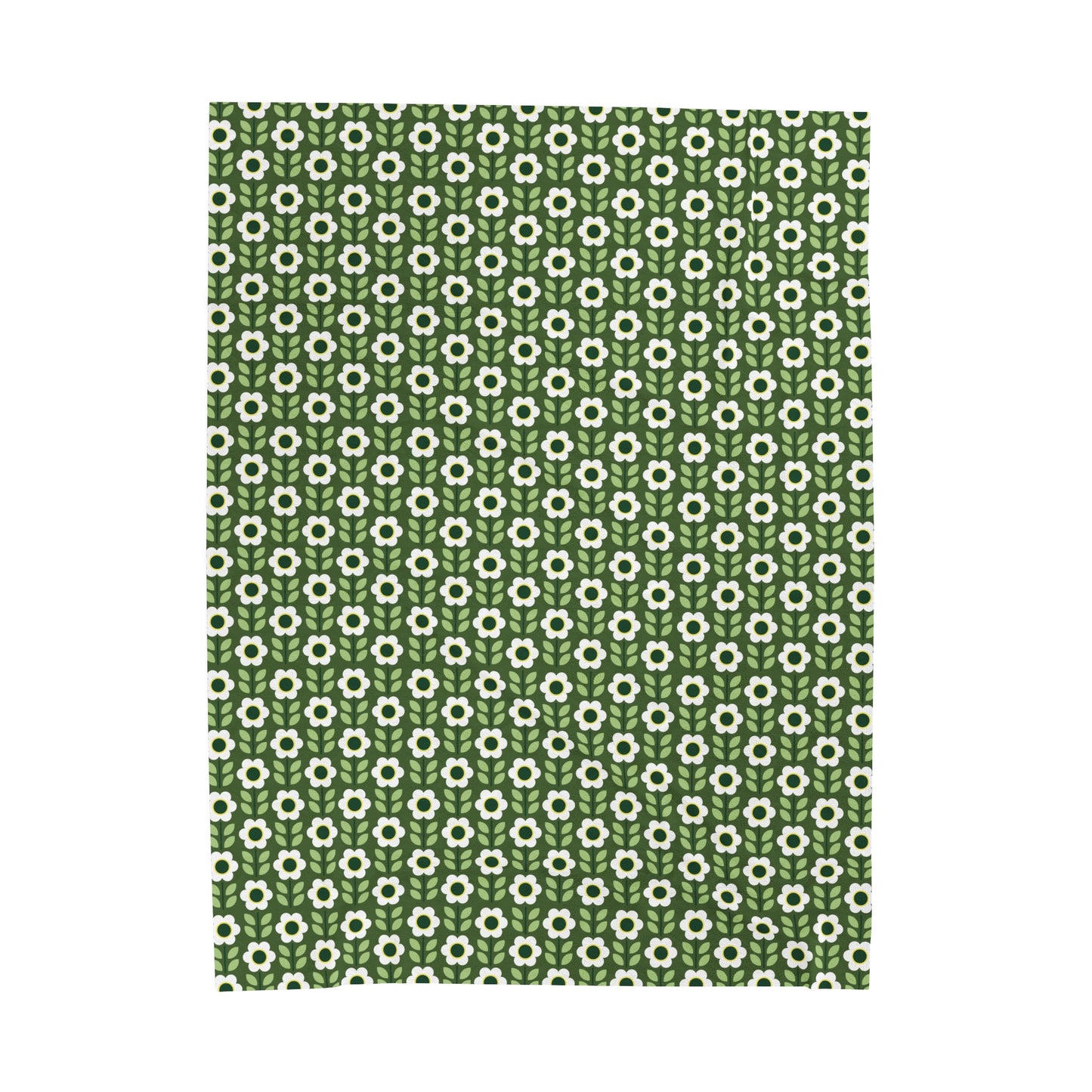 Velveteen Plush Blanket - Daisy Maze