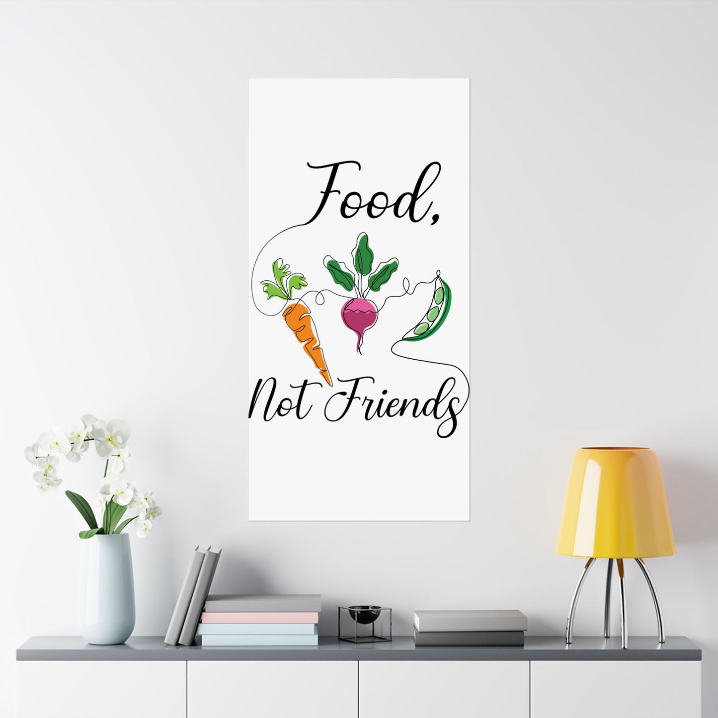 Matte Vertical Posters - Vegan Design