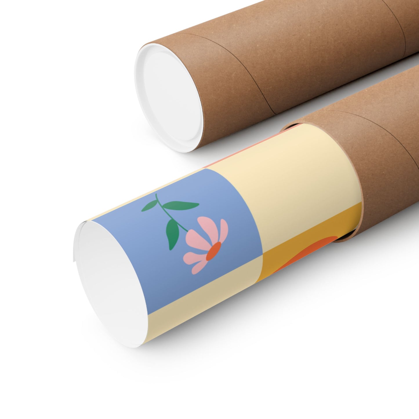 Matte Vertical Posters - Flower Pattern