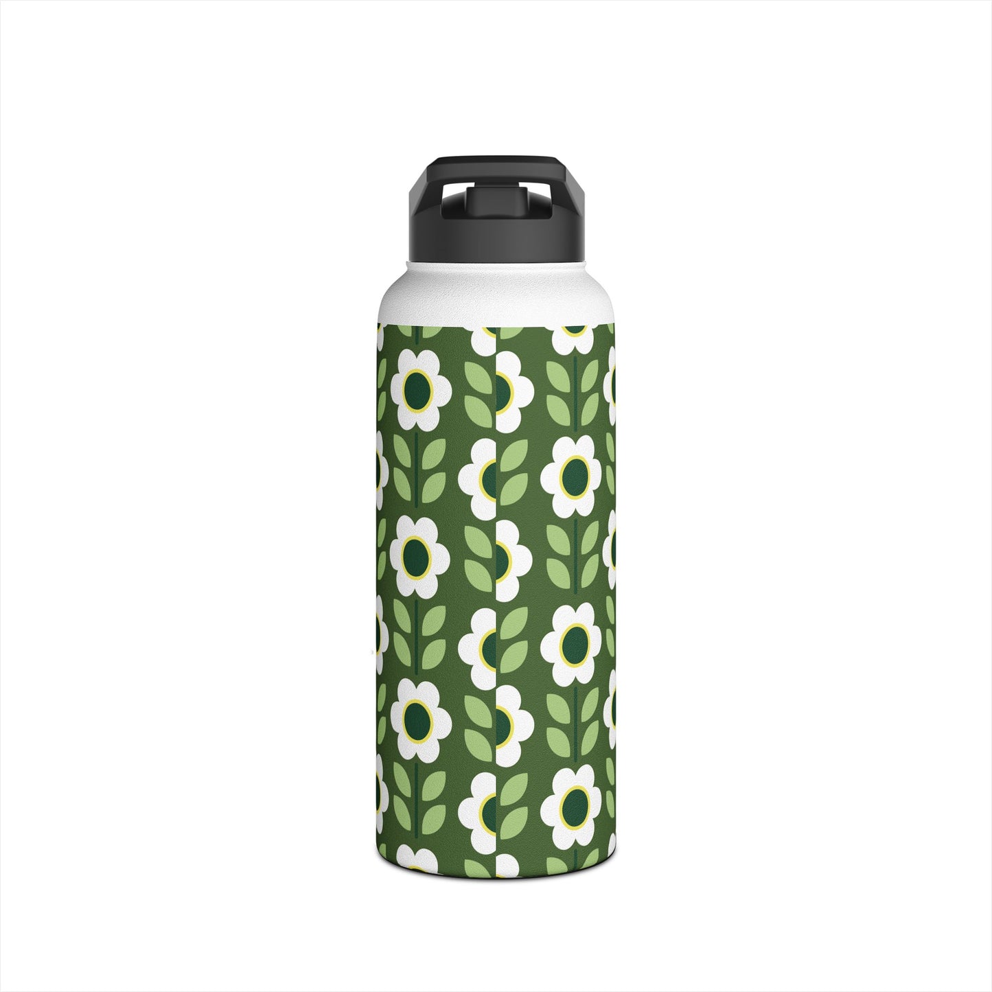 Stainless Steel Water Bottle, Standard Lid - Daisy Maze