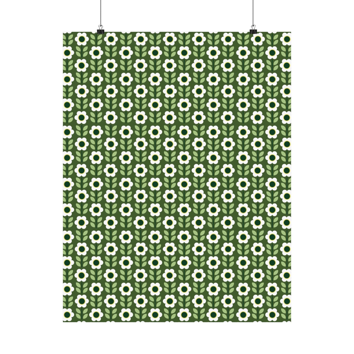 Matte Vertical Posters - Daisy Maze