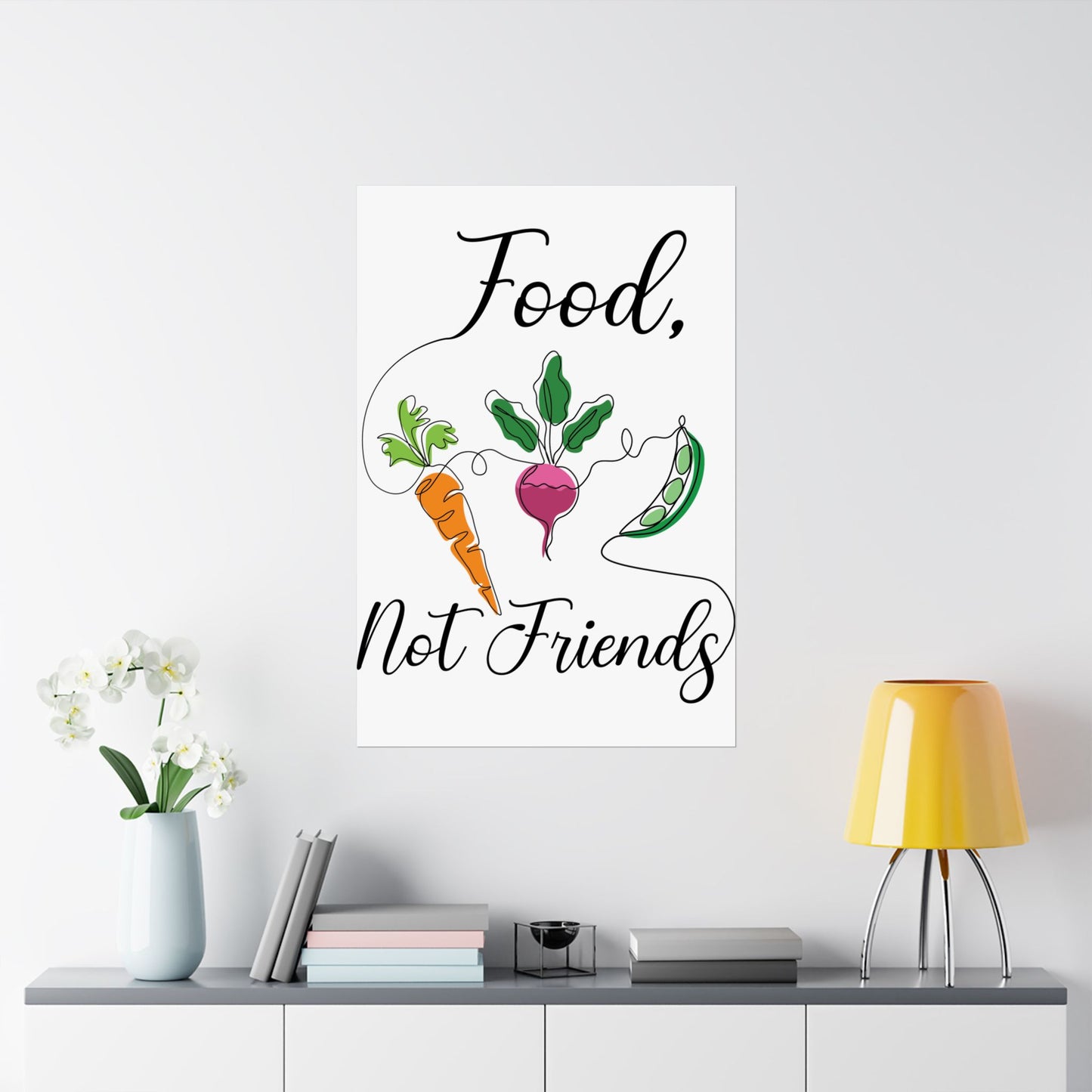 Matte Vertical Posters - Vegan Design