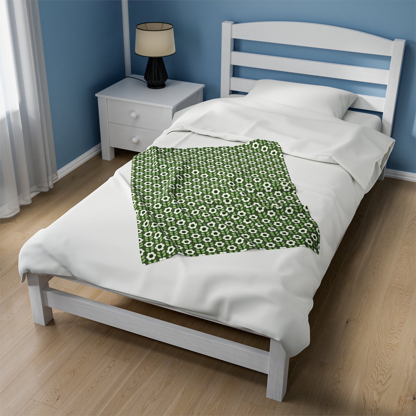 Velveteen Plush Blanket - Daisy Maze