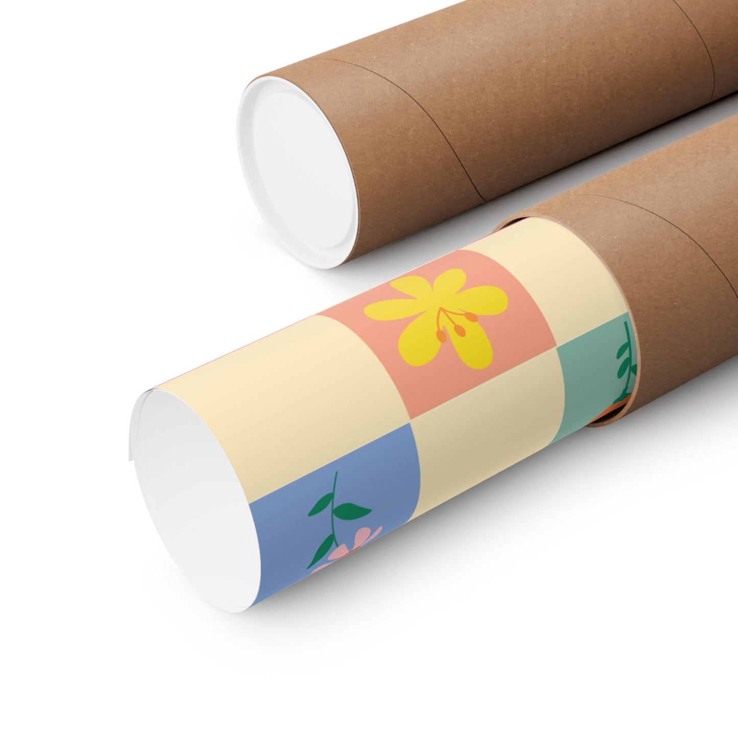 Matte Vertical Posters - Flower Pattern