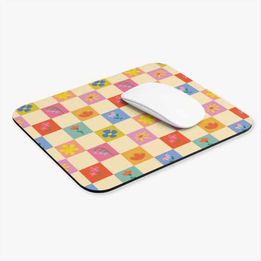 Mouse Pad (Rectangle) - Flower Pattern