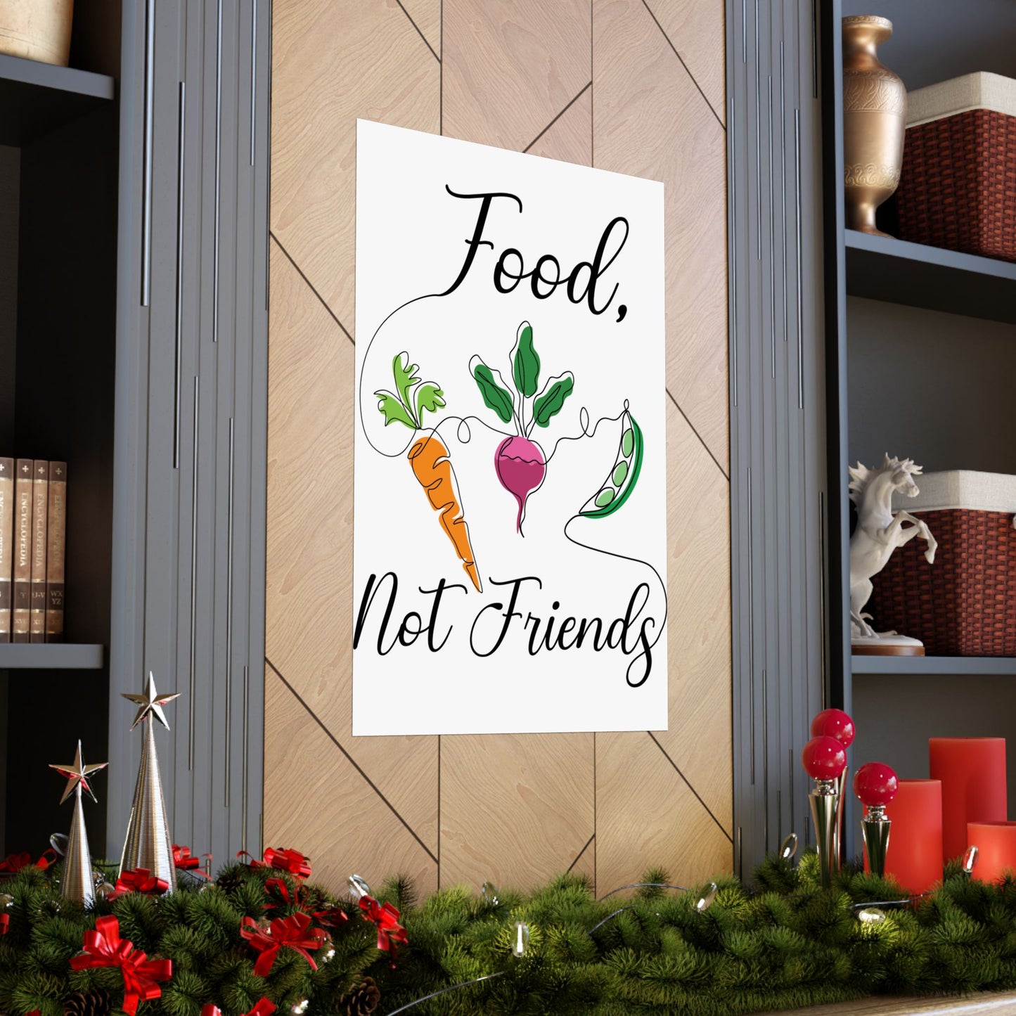 Matte Vertical Posters - Vegan Design