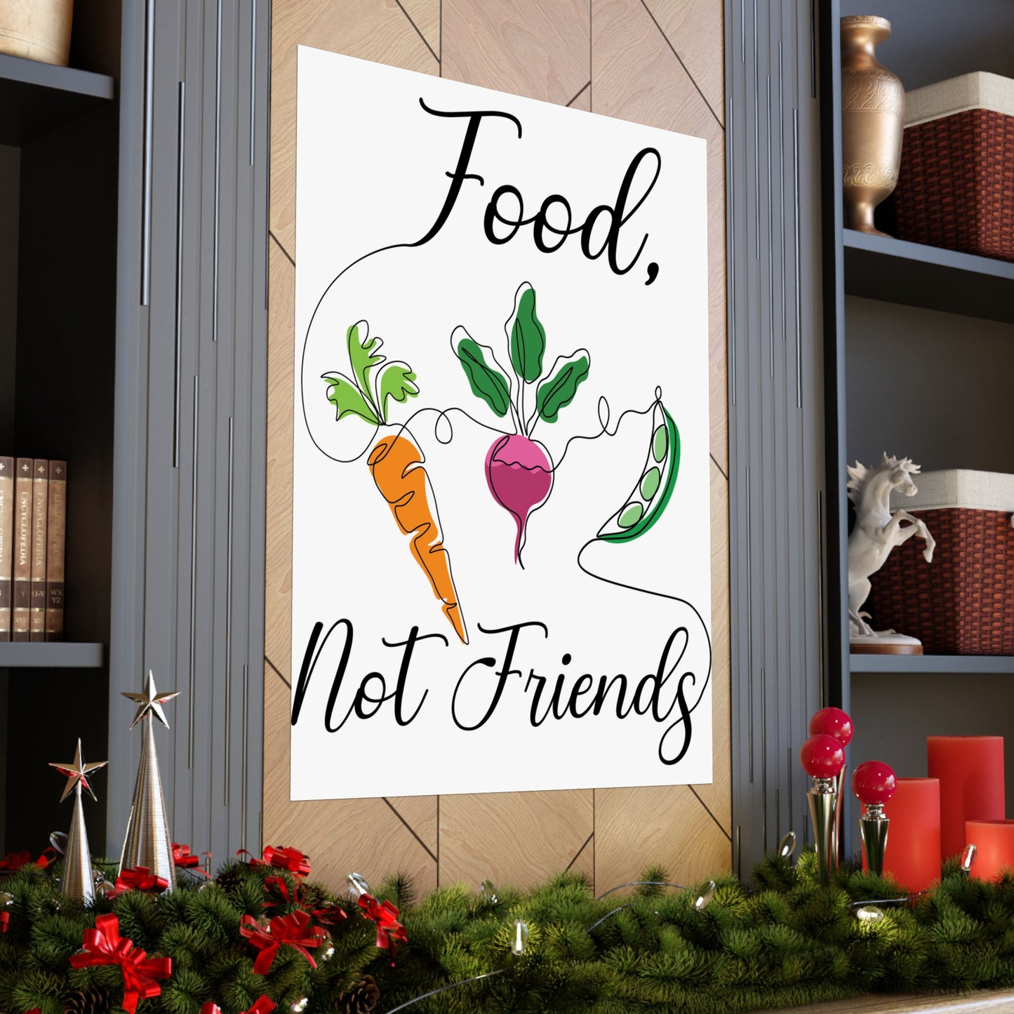 Matte Vertical Posters - Vegan Design