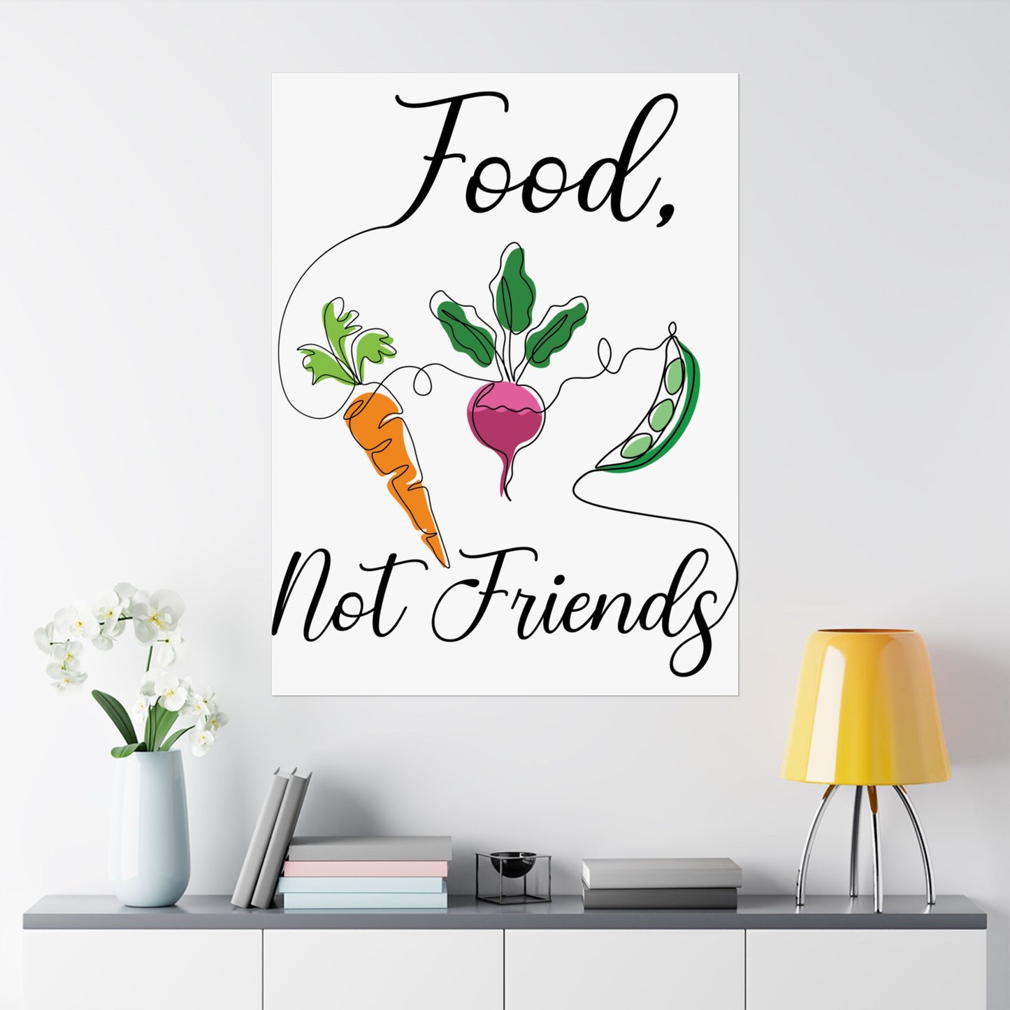 Matte Vertical Posters - Vegan Design
