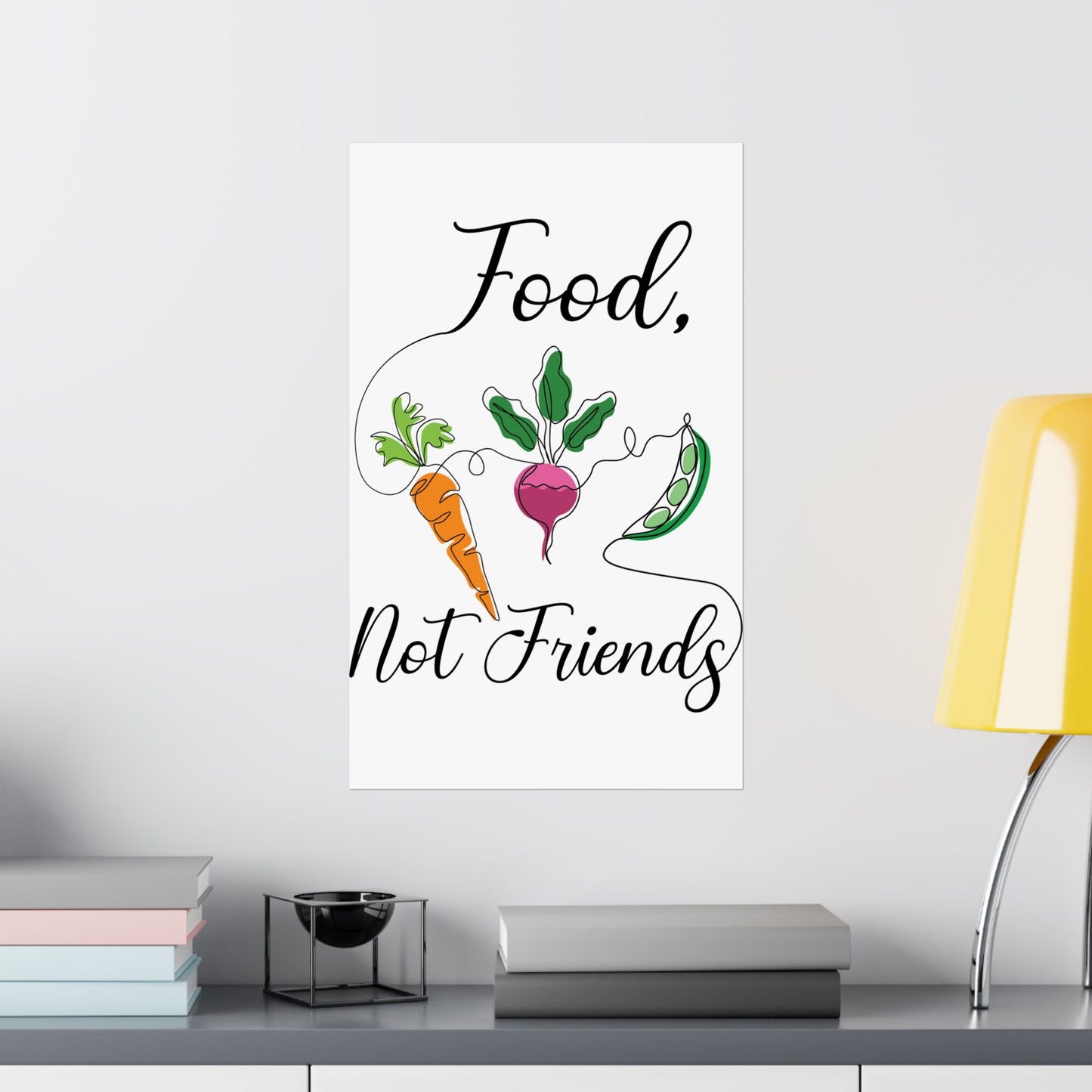 Matte Vertical Posters - Vegan Design