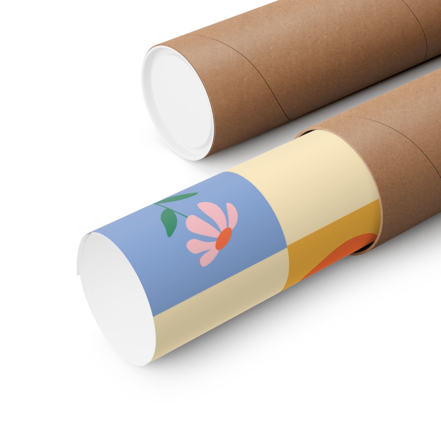 Matte Vertical Posters - Flower Pattern
