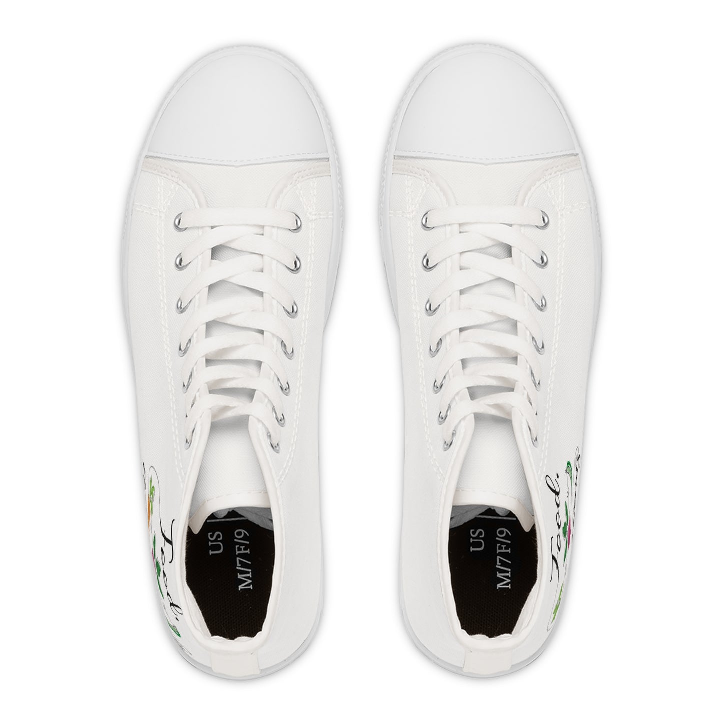 Women's High Top Sneakers - Vegan Design