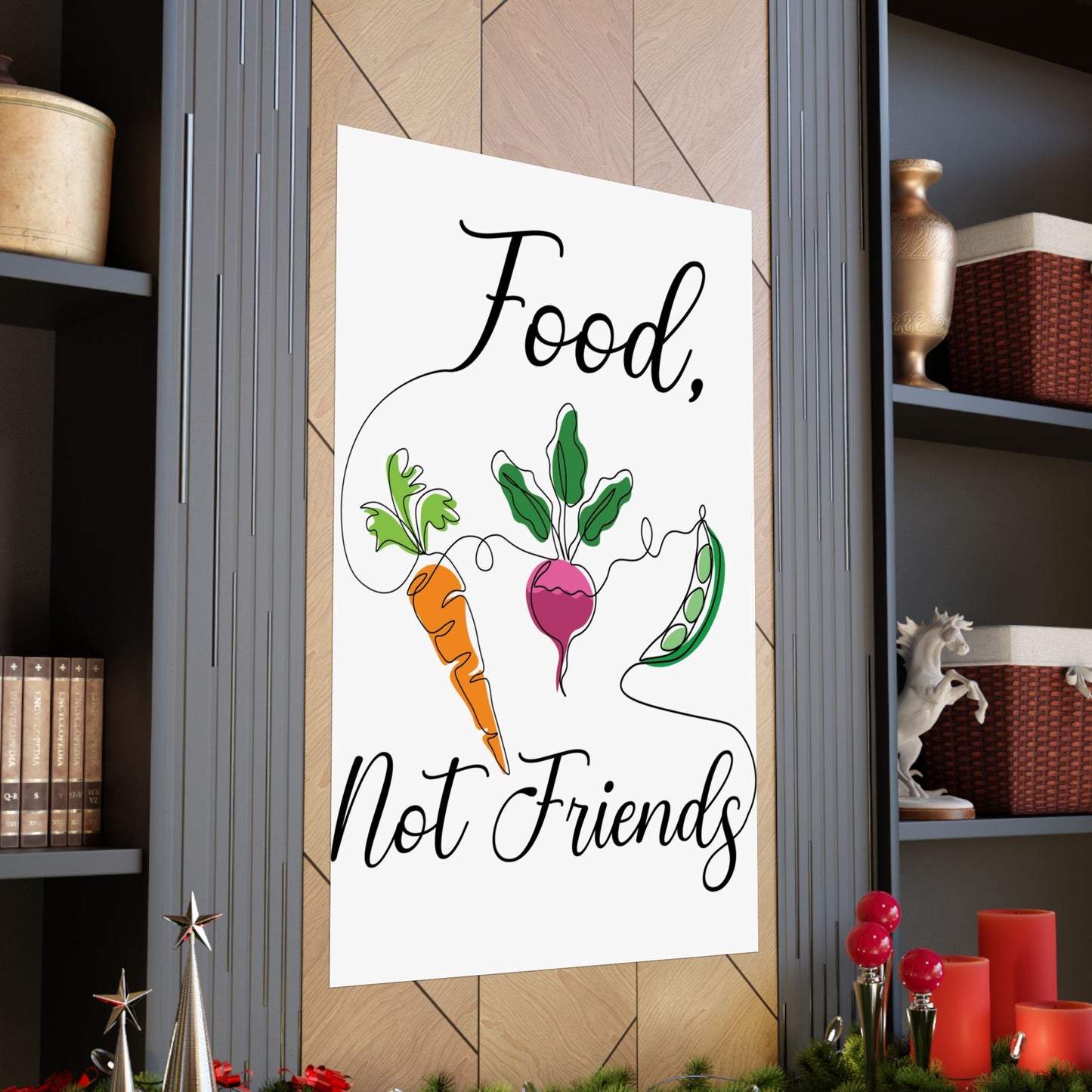 Matte Vertical Posters - Vegan Design