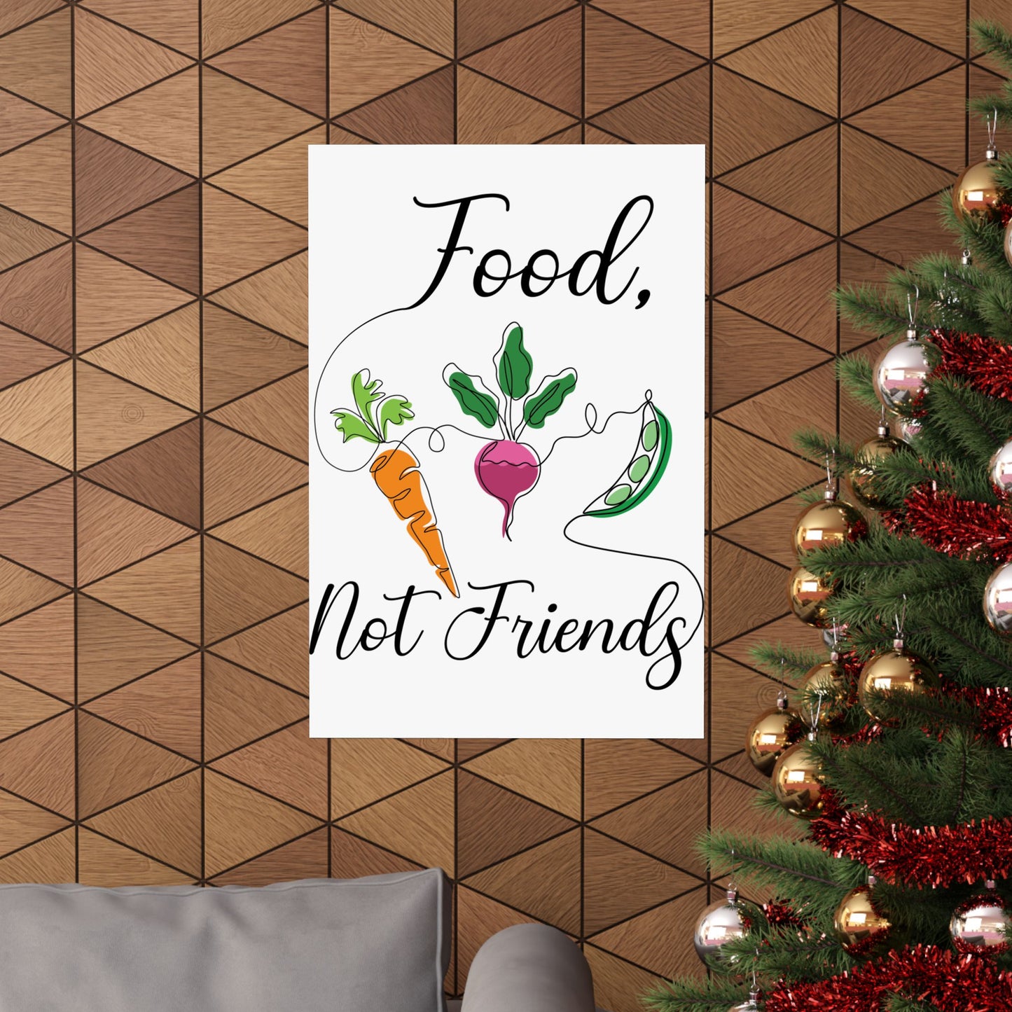 Matte Vertical Posters - Vegan Design