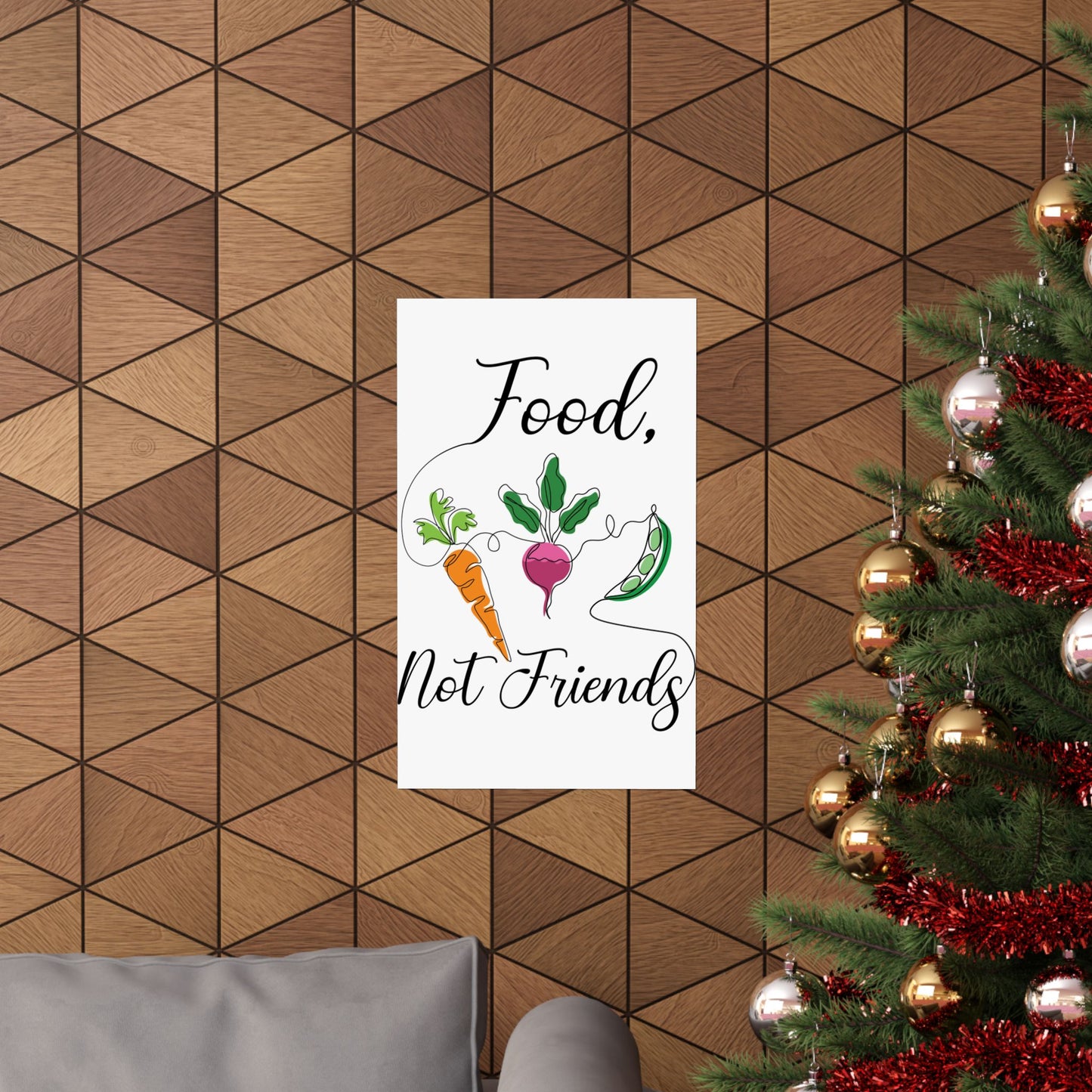 Matte Vertical Posters - Vegan Design