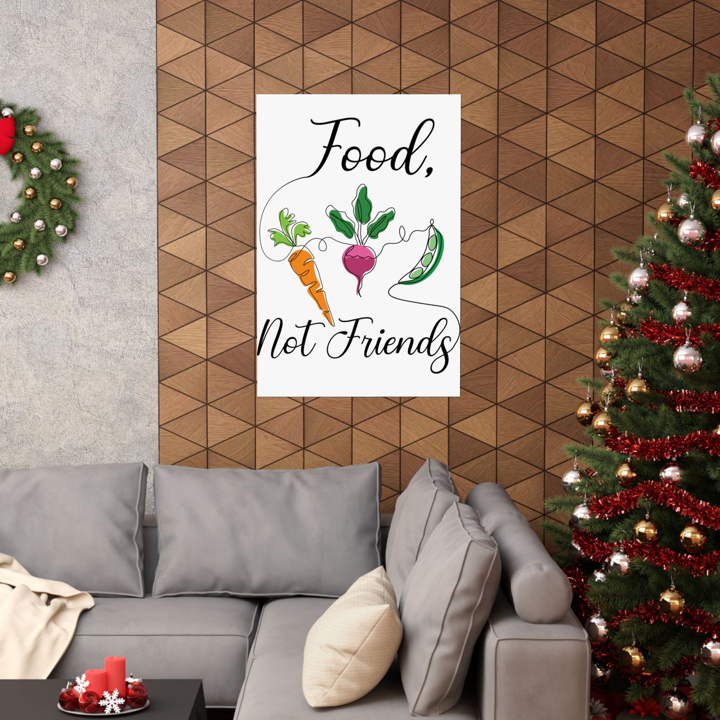 Matte Vertical Posters - Vegan Design