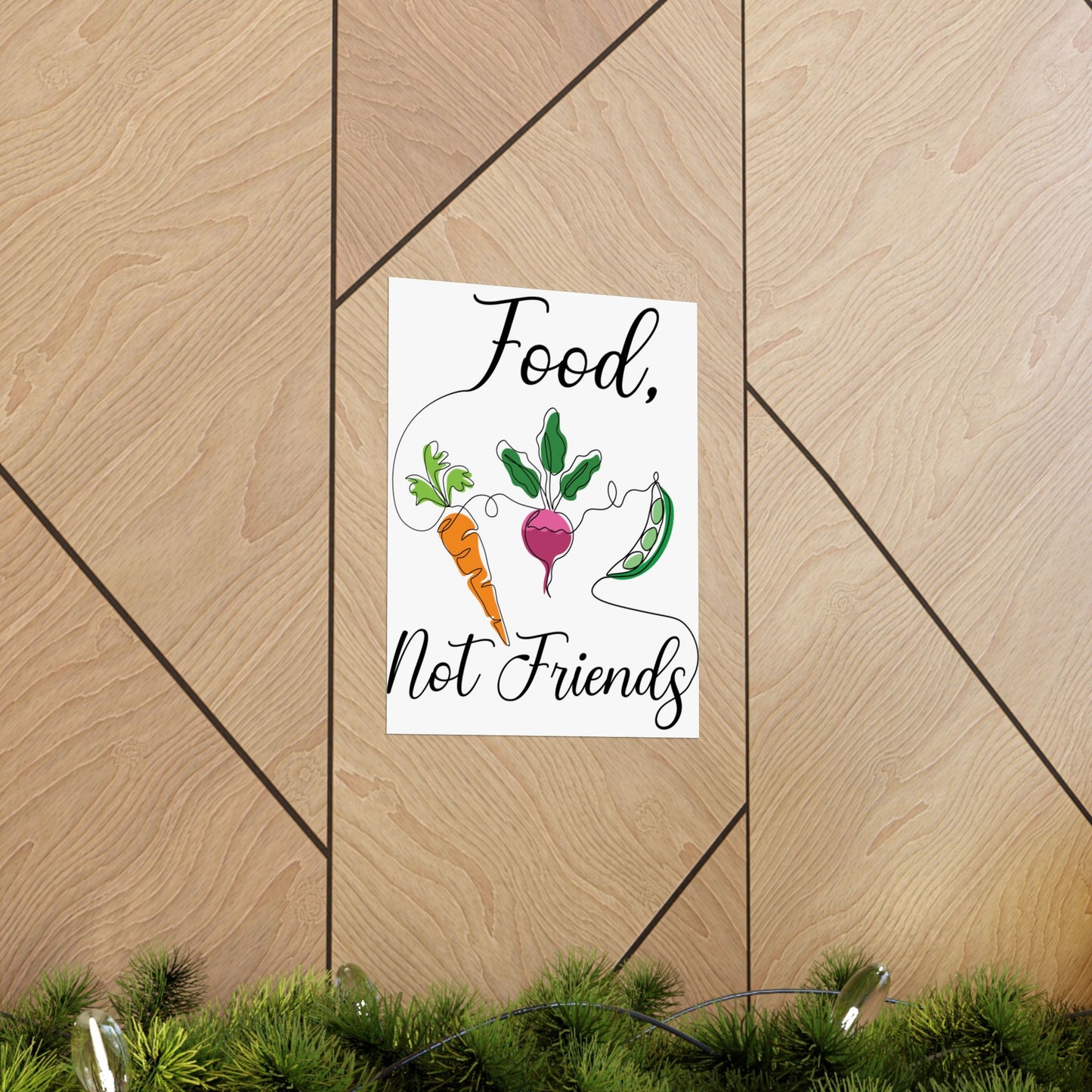 Matte Vertical Posters - Vegan Design