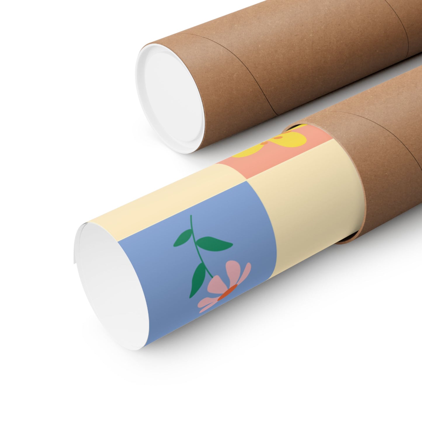 Matte Vertical Posters - Flower Pattern