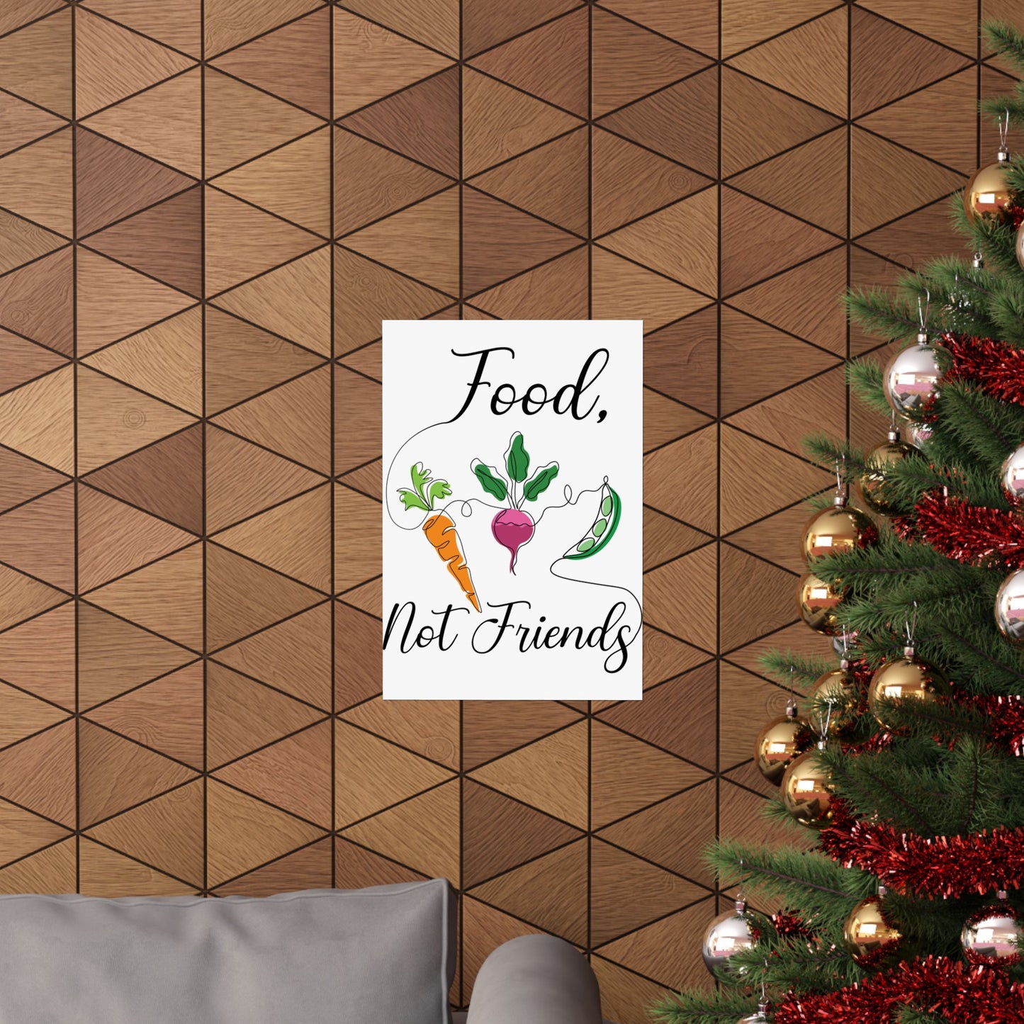 Matte Vertical Posters - Vegan Design