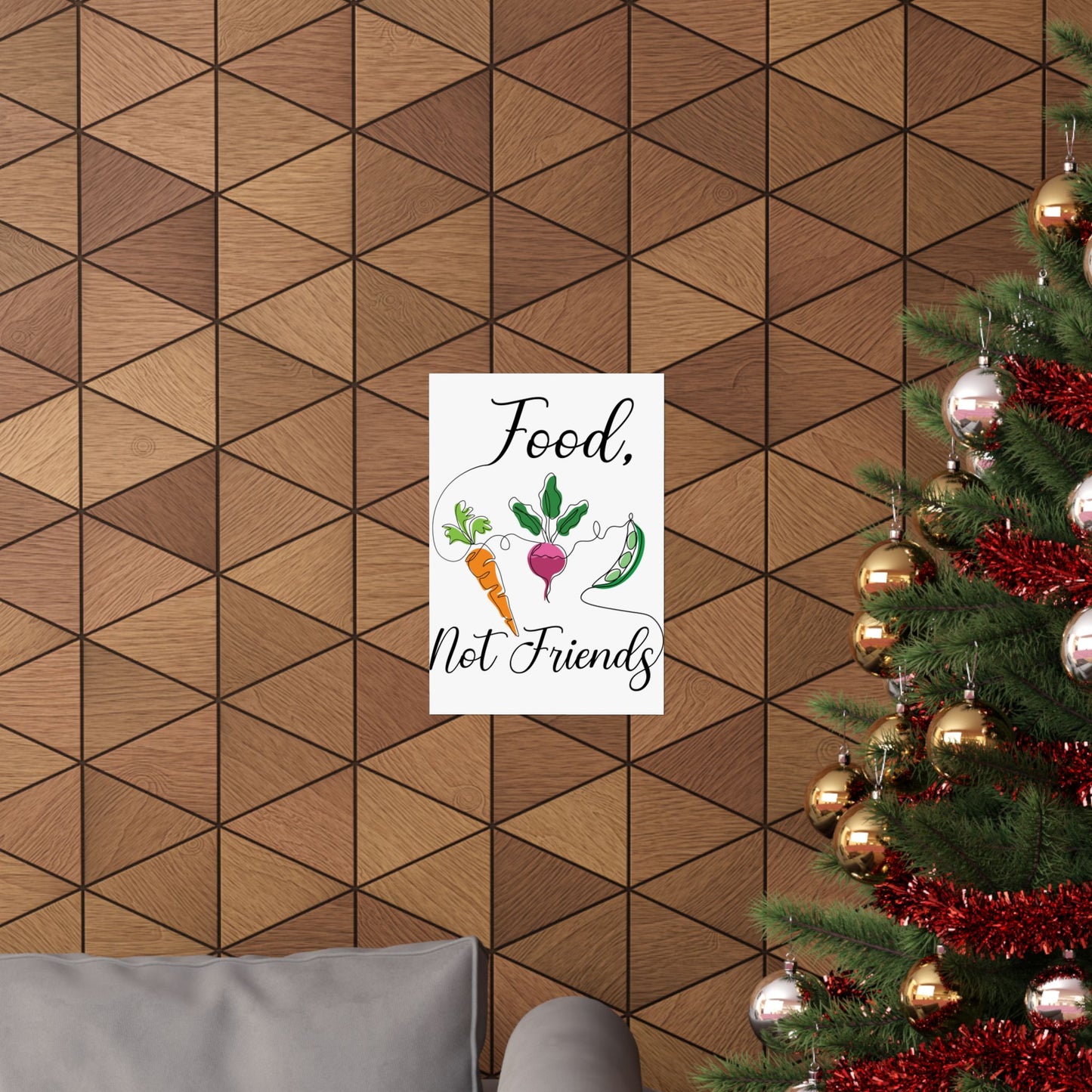 Matte Vertical Posters - Vegan Design
