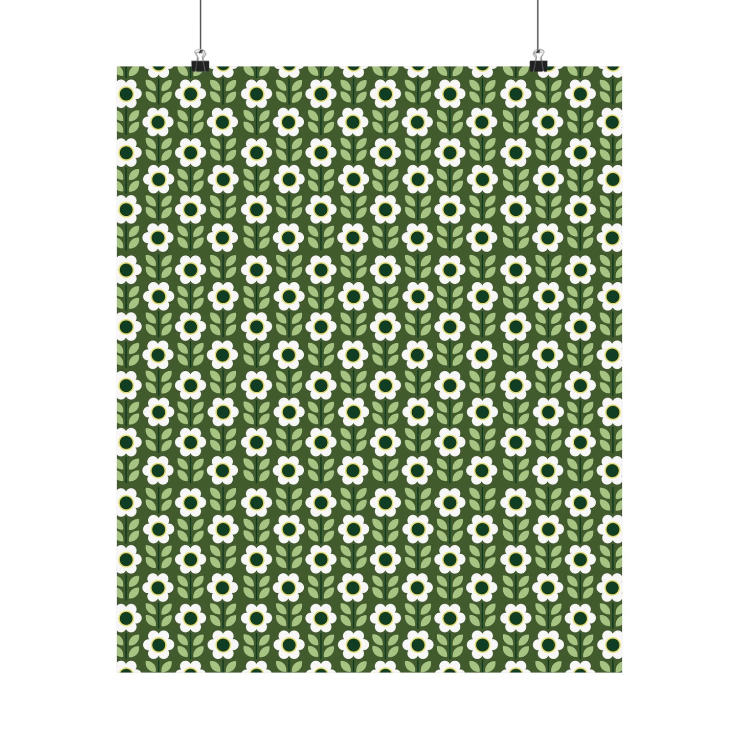 Matte Vertical Posters - Daisy Maze